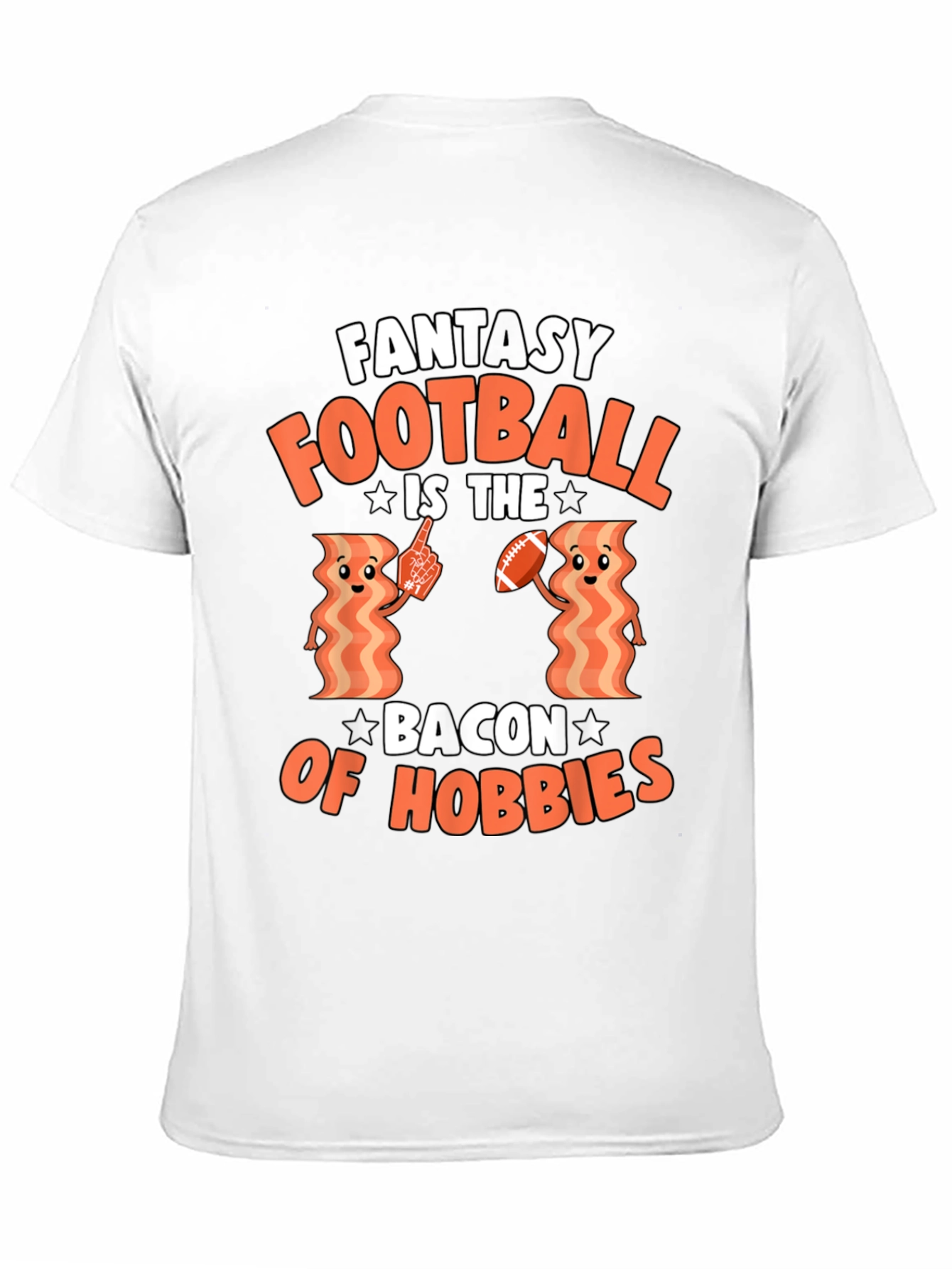 Fantasy Football Bacon Hobbies Graphic T-Shirt