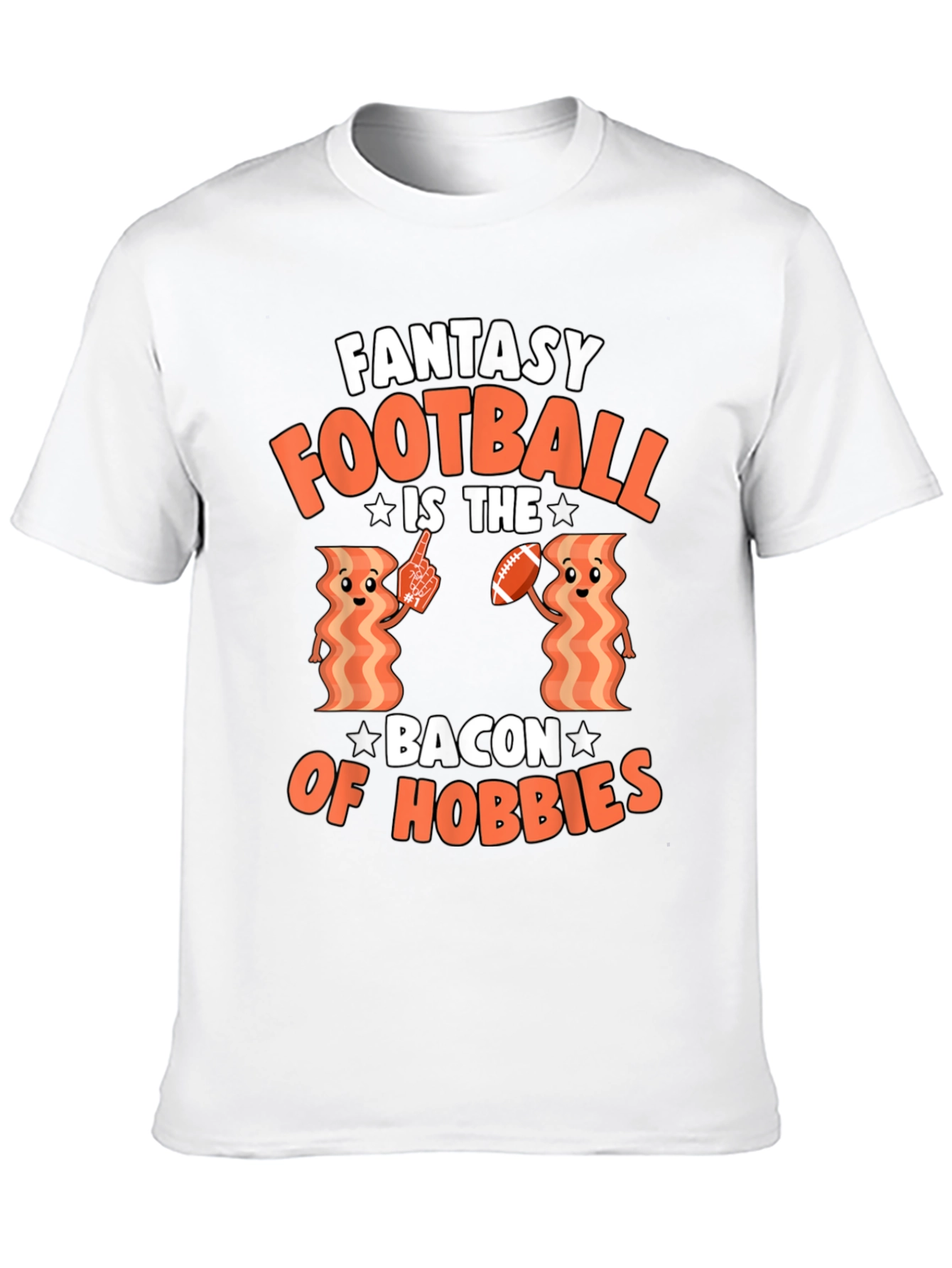Fantasy Football Bacon Hobbies Graphic T-Shirt