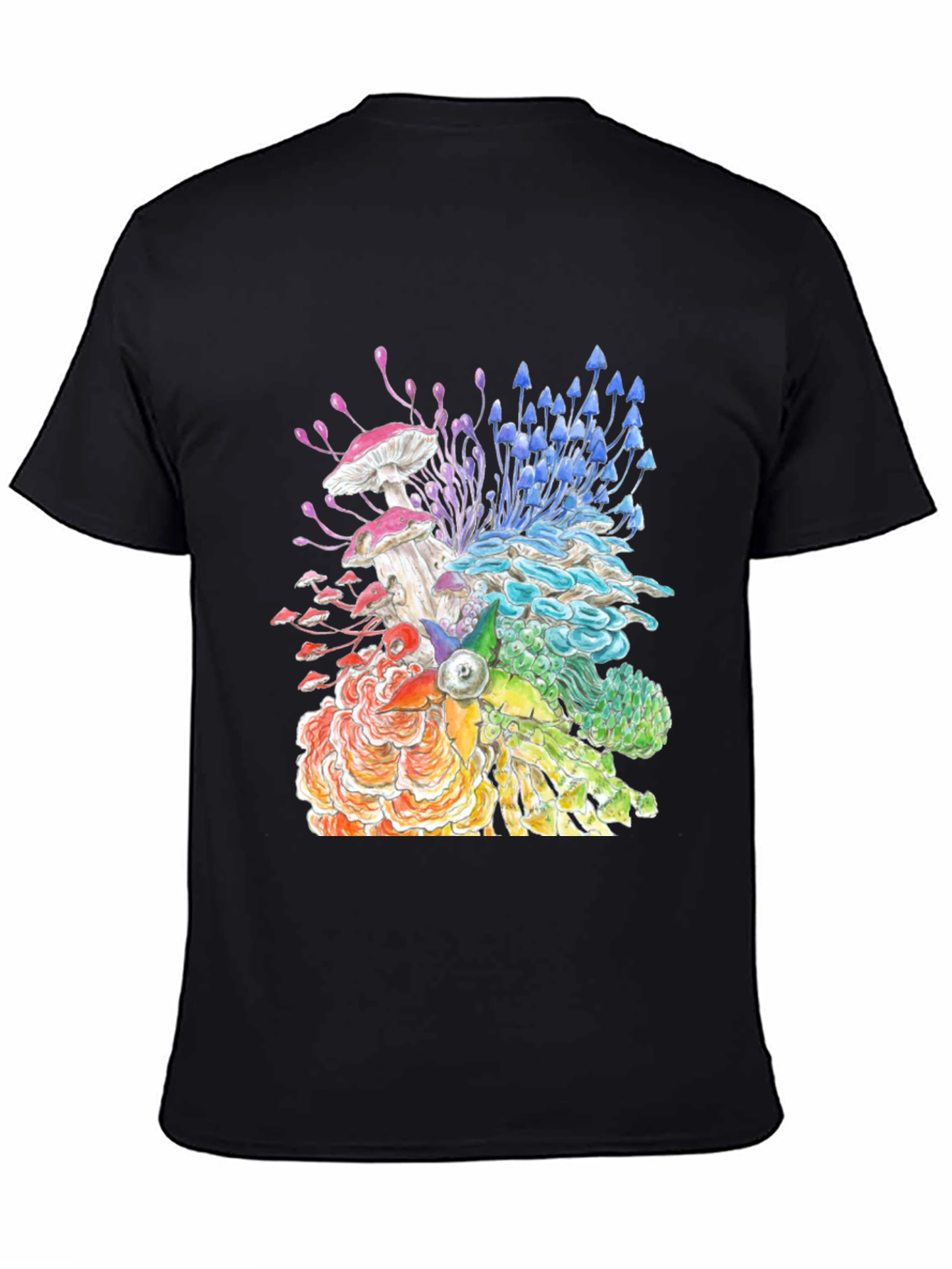 Rainbow Mushroom Graphic Tee - Unisex