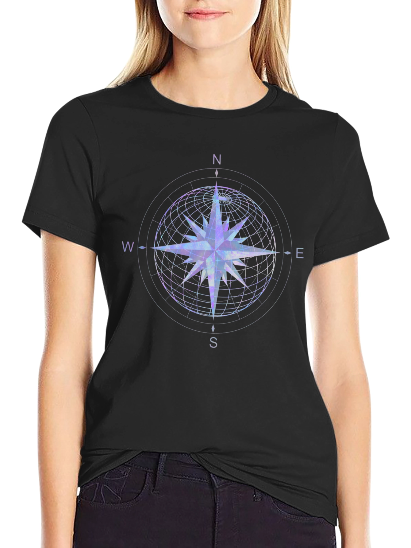Nautical Compass Rose Graphic T-Shirt