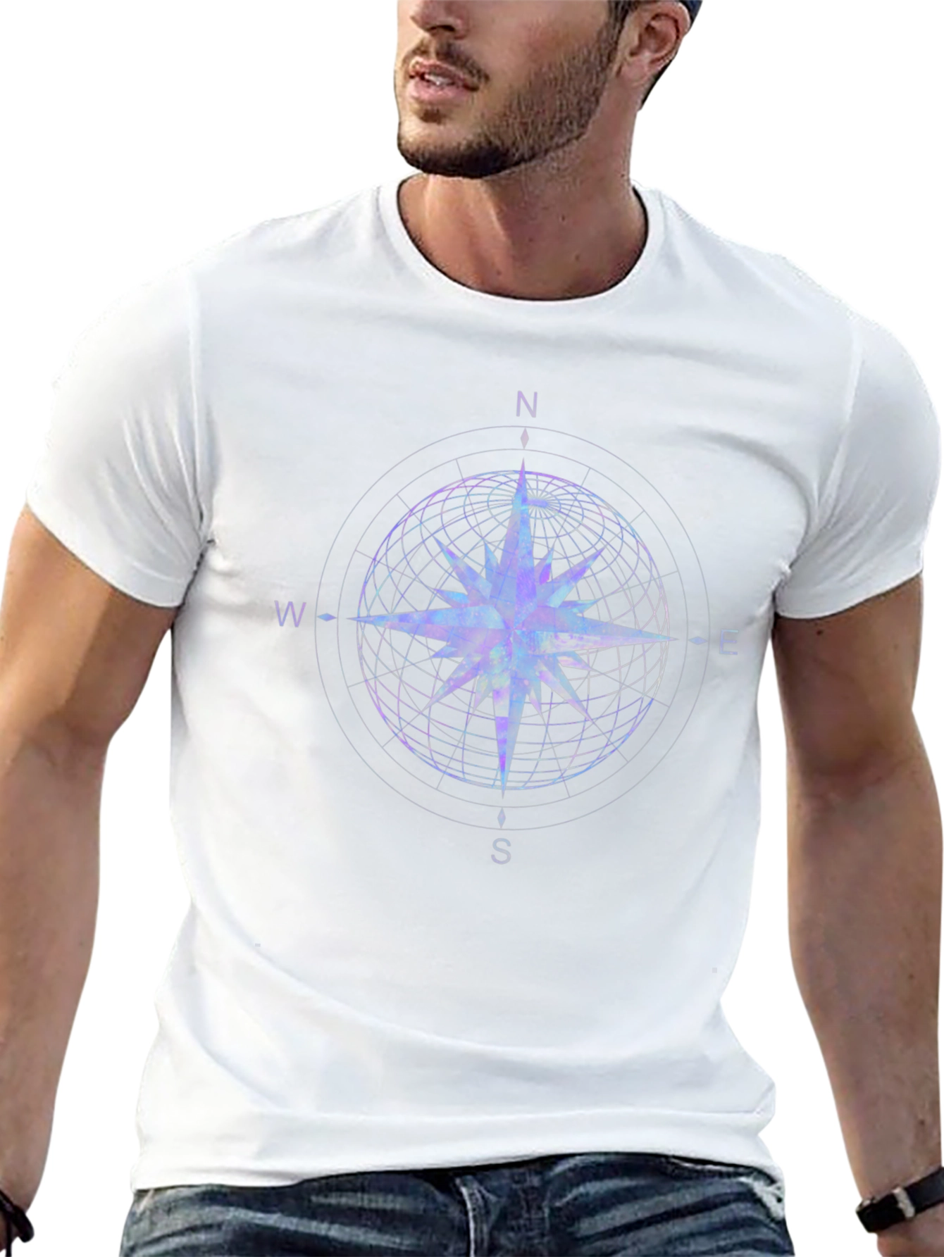 Nautical Compass Rose Graphic T-Shirt