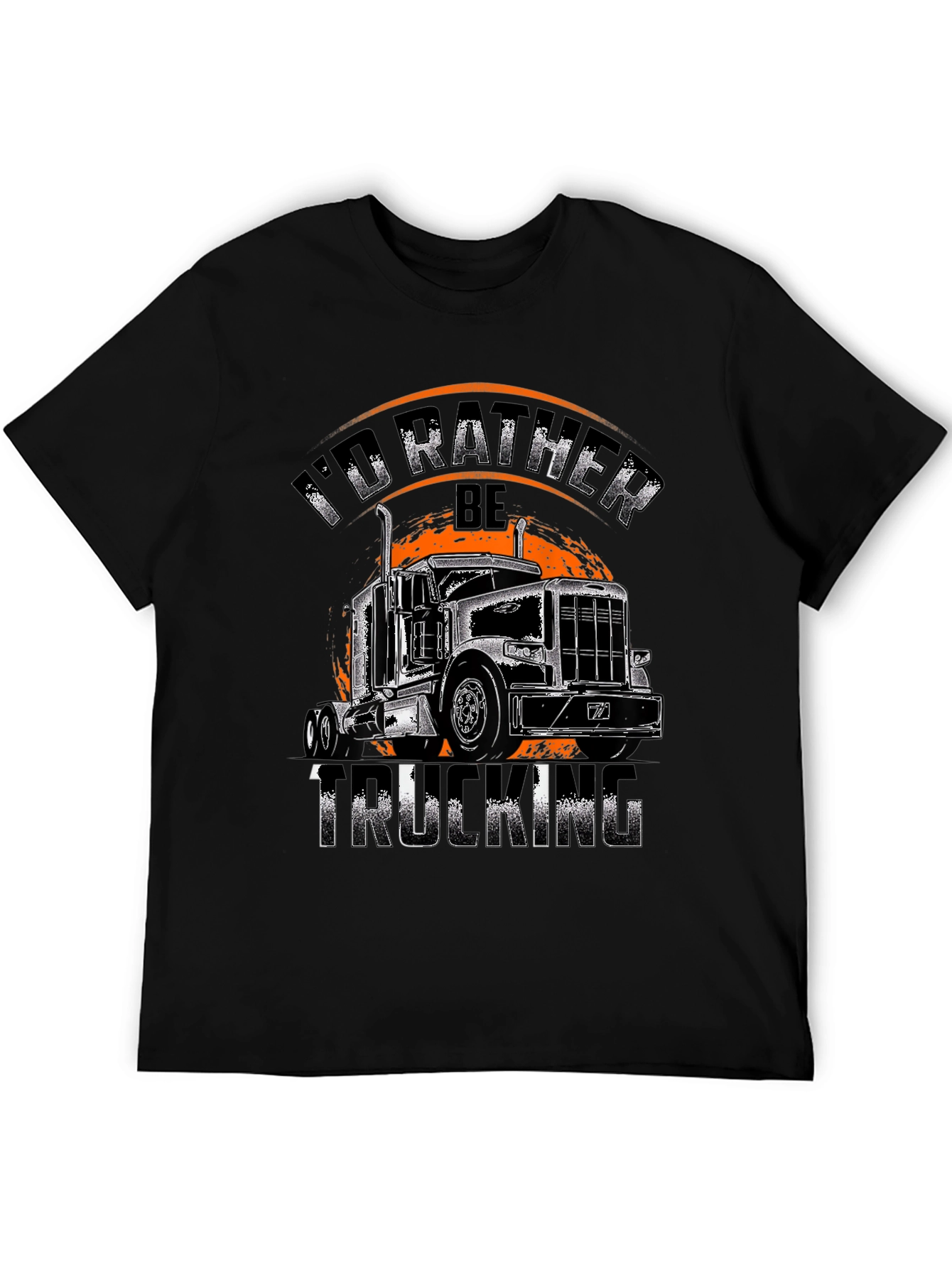 Id Rather Be Trucking T-Shirt - Black