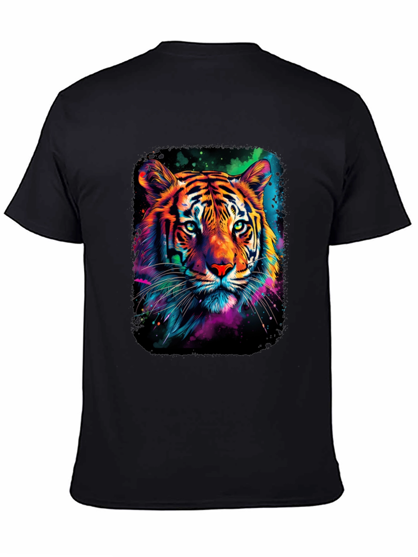 Neon Tiger Graphic Print Tee