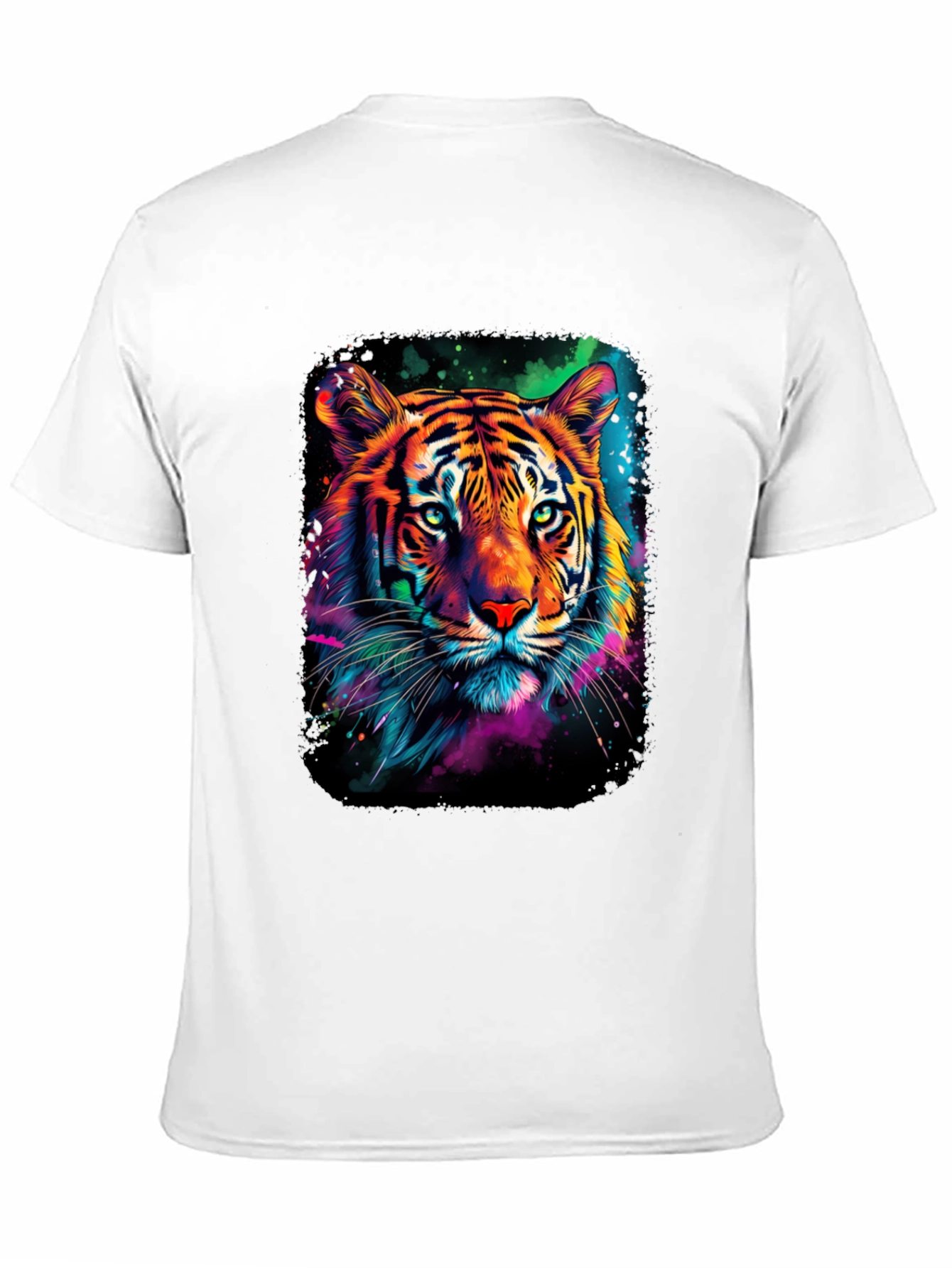Neon Tiger Graphic Print Tee