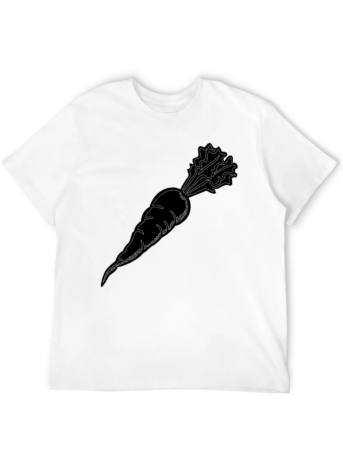 Cool Carrot Graphic Black T-Shirt