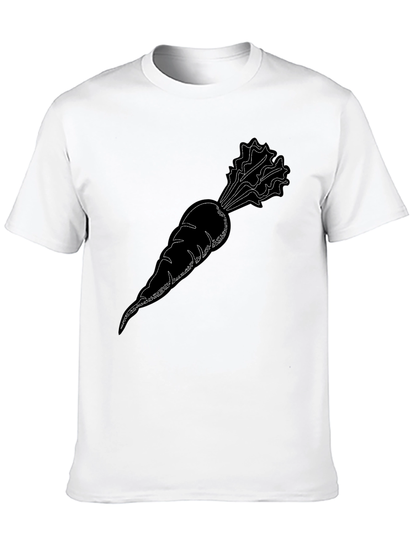 Cool Carrot Graphic Black T-Shirt
