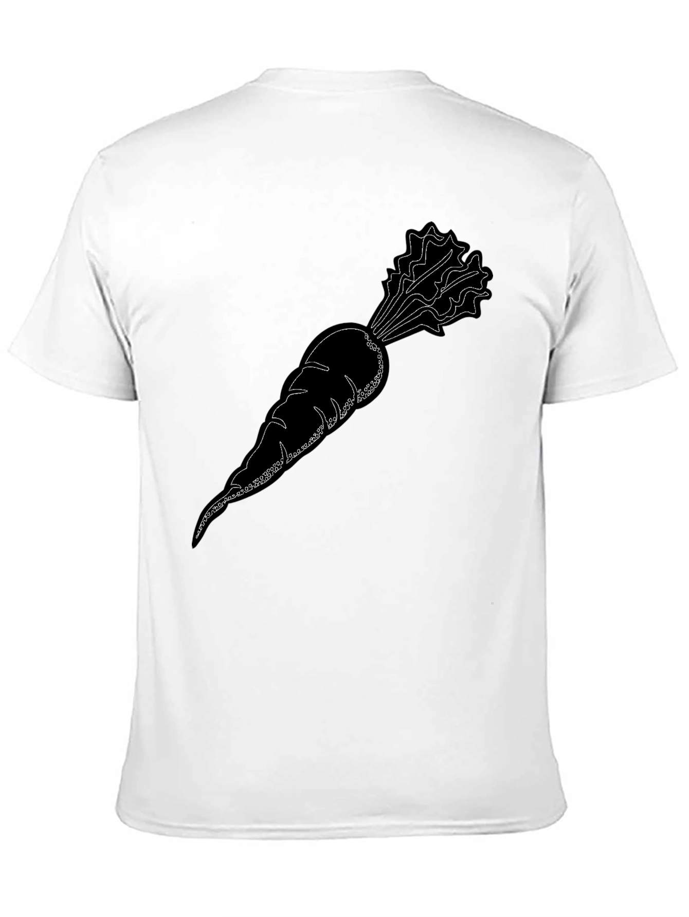 Cool Carrot Graphic Black T-Shirt