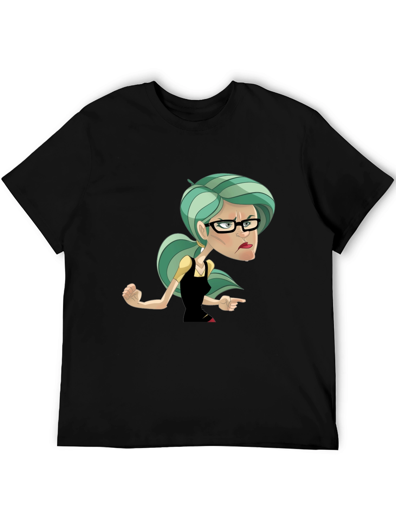 Sassy Cartoon Woman Graphic T-Shirt