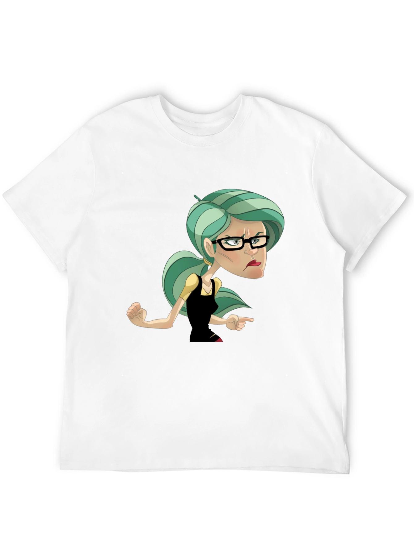 Sassy Cartoon Woman Graphic T-Shirt