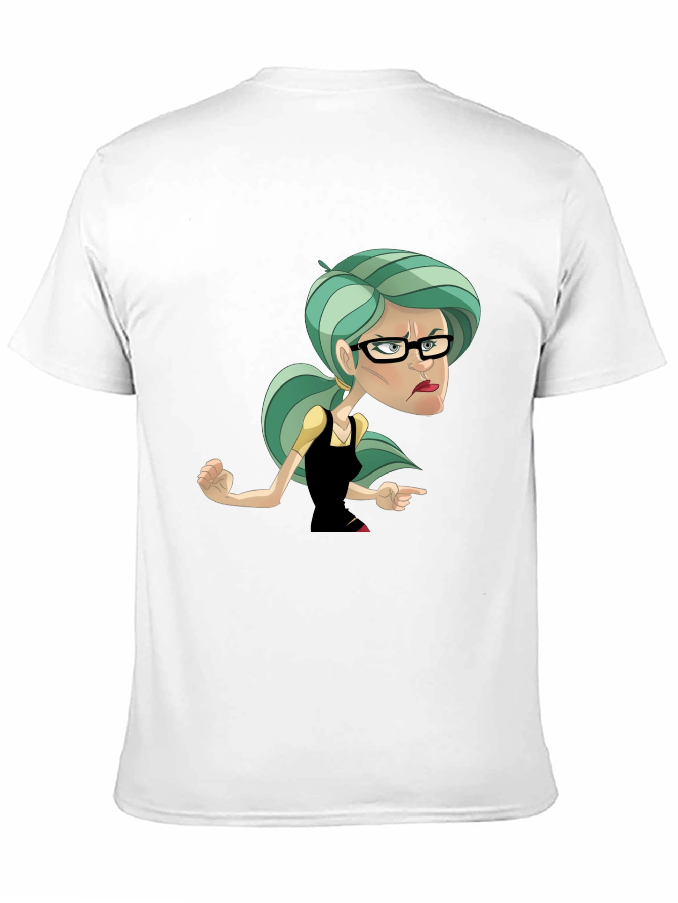Sassy Cartoon Woman Graphic T-Shirt