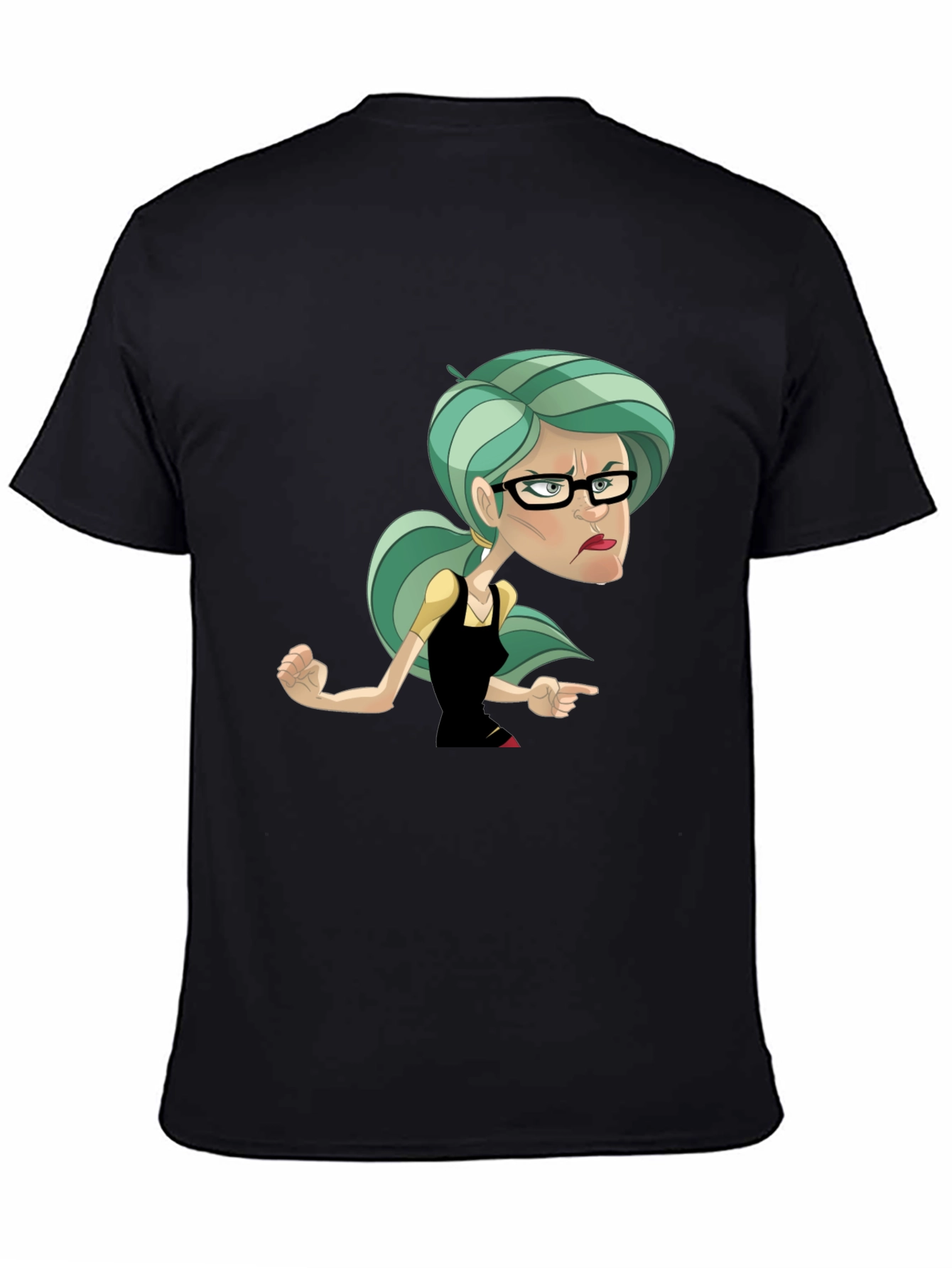 Sassy Cartoon Woman Graphic T-Shirt