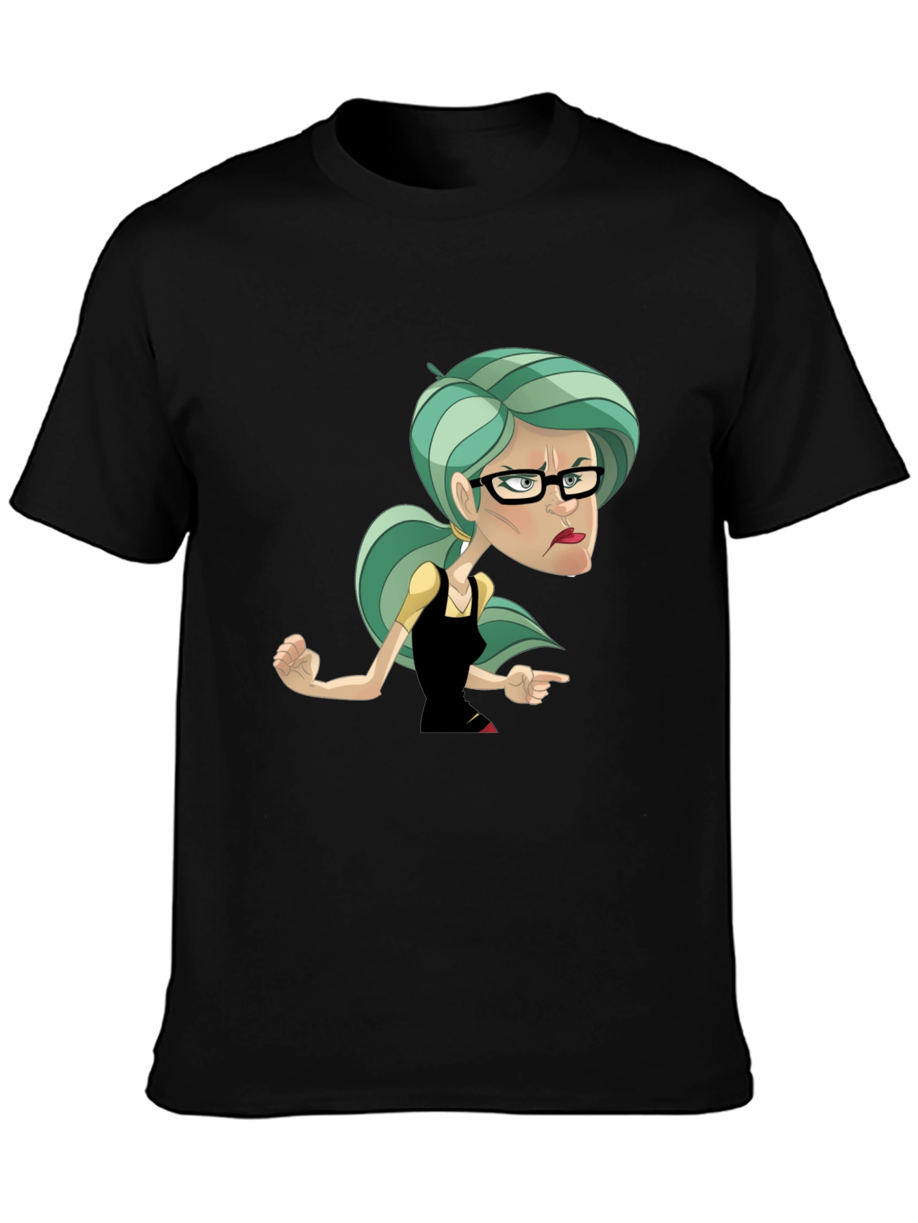 Sassy Cartoon Woman Graphic T-Shirt