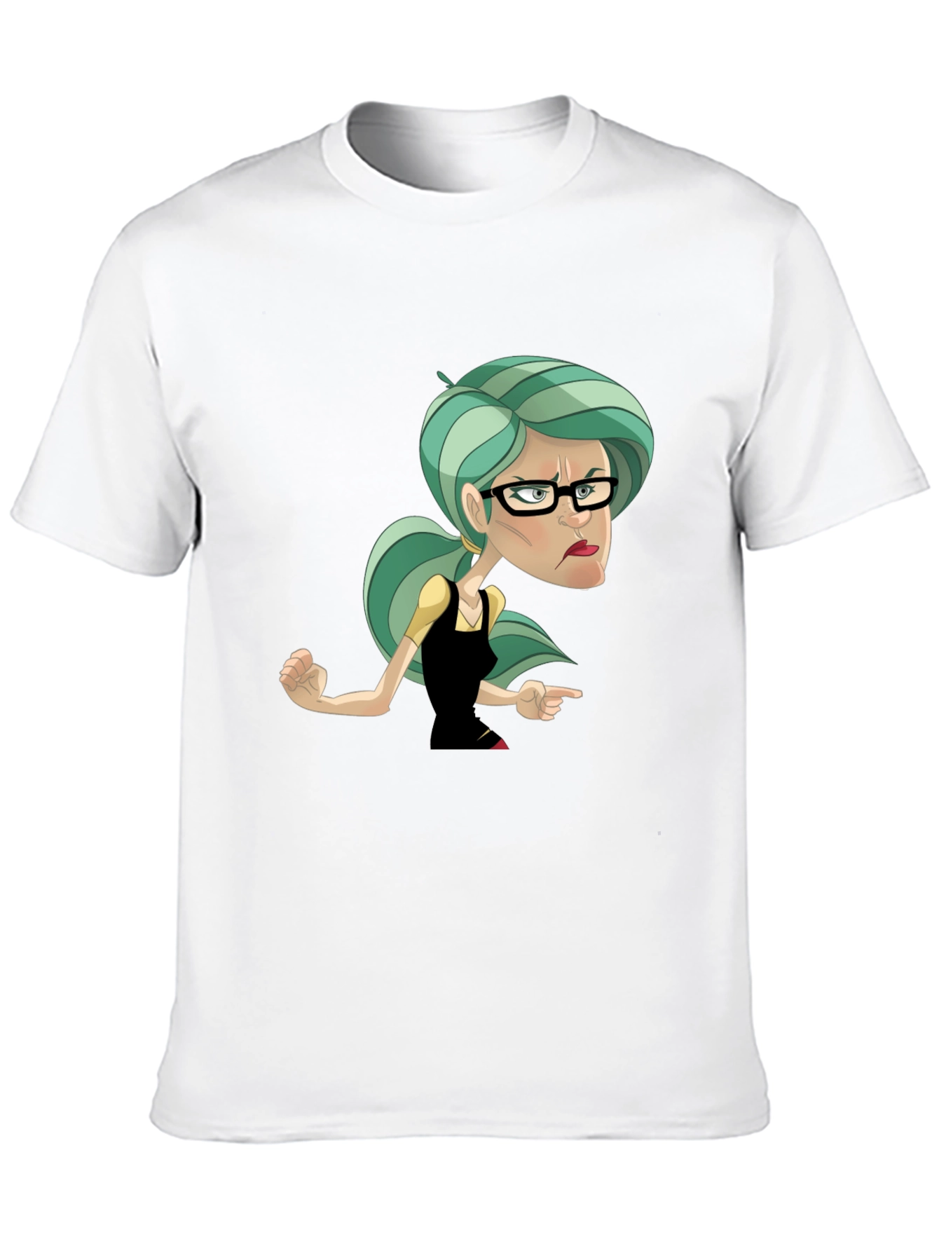 Sassy Cartoon Woman Graphic T-Shirt