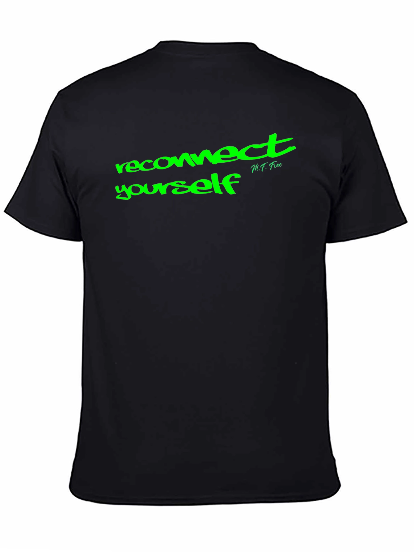 Reconnect Yourself Black Graphic Tee