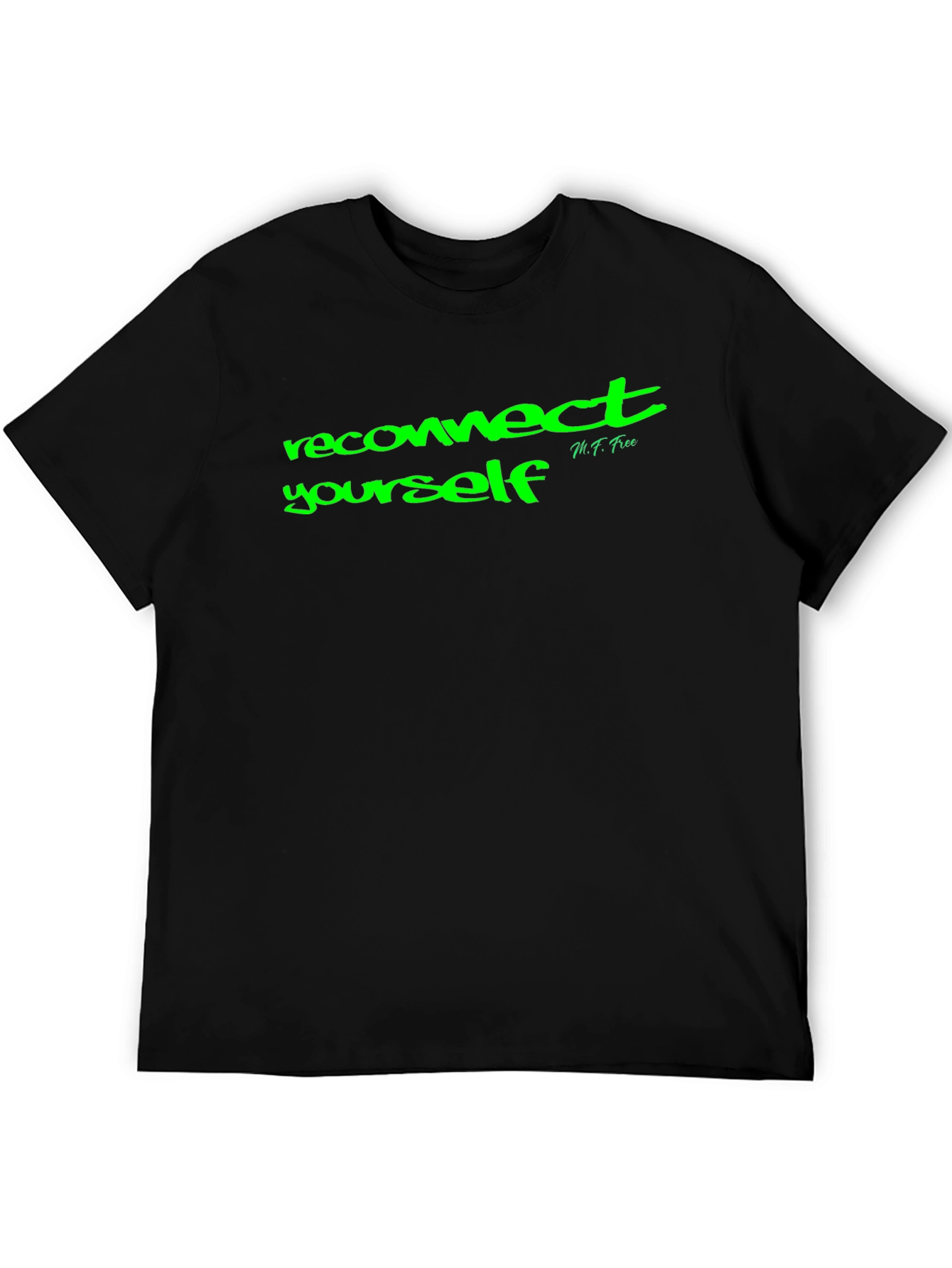 Reconnect Yourself Black Graphic Tee