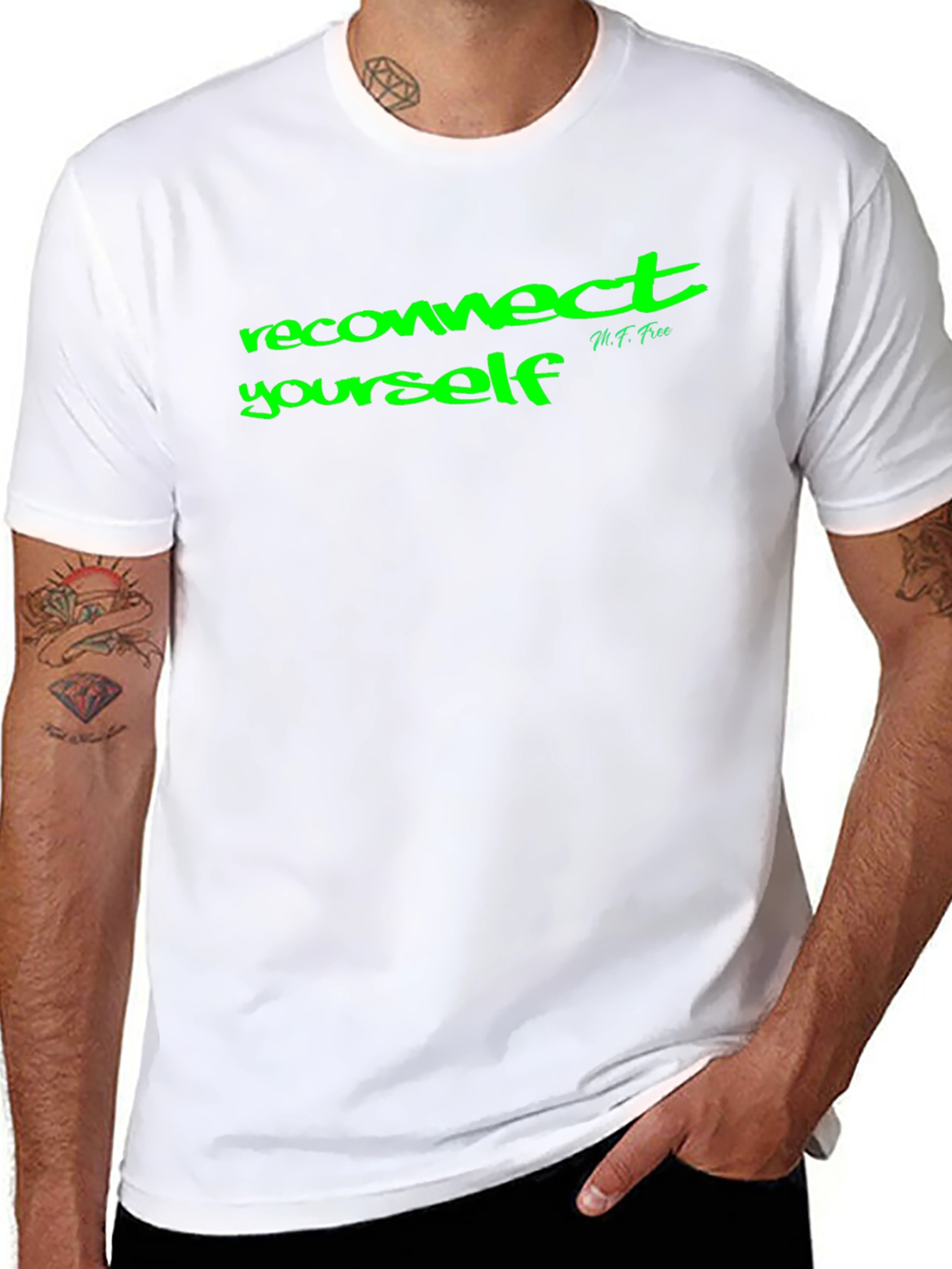 Reconnect Yourself Black Graphic Tee