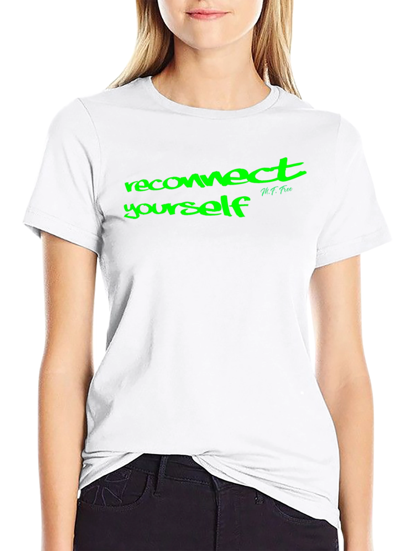 Reconnect Yourself Black Graphic Tee