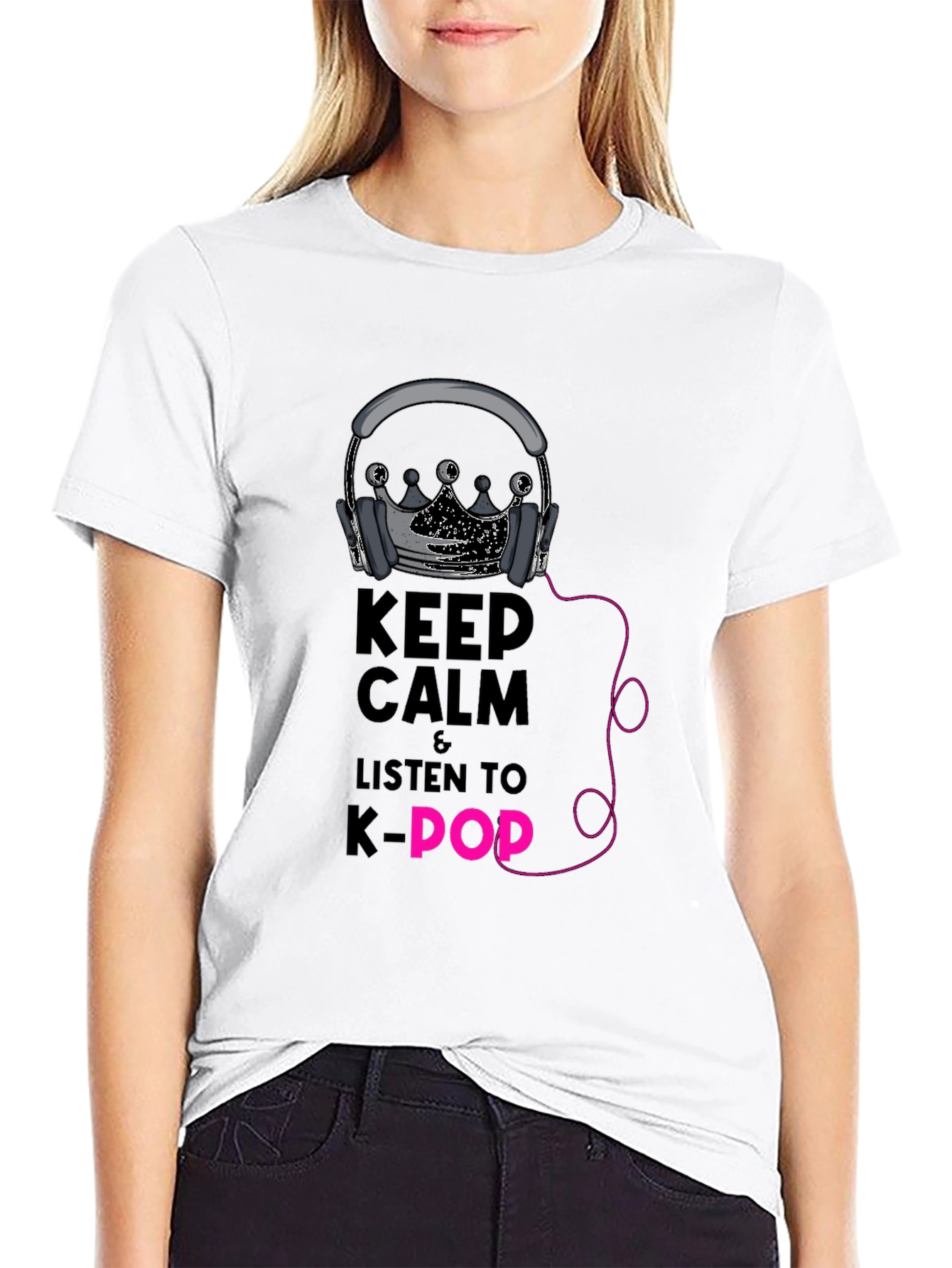 Keep Calm K-Pop T-Shirt - Trendy Music Tee