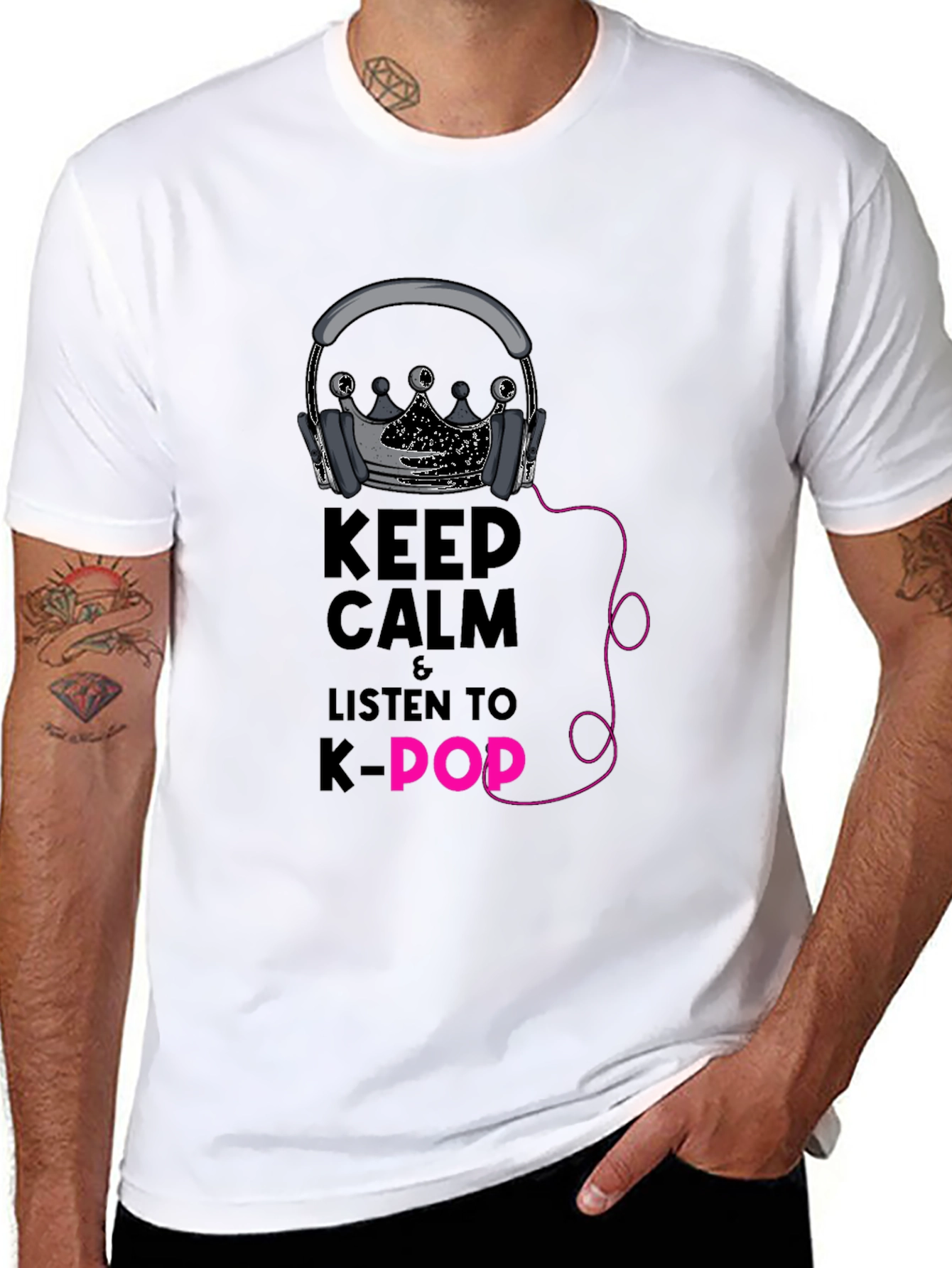Keep Calm K-Pop T-Shirt - Trendy Music Tee