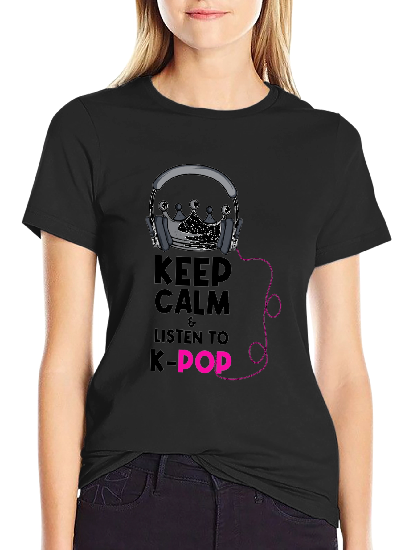 Keep Calm K-Pop T-Shirt - Trendy Music Tee