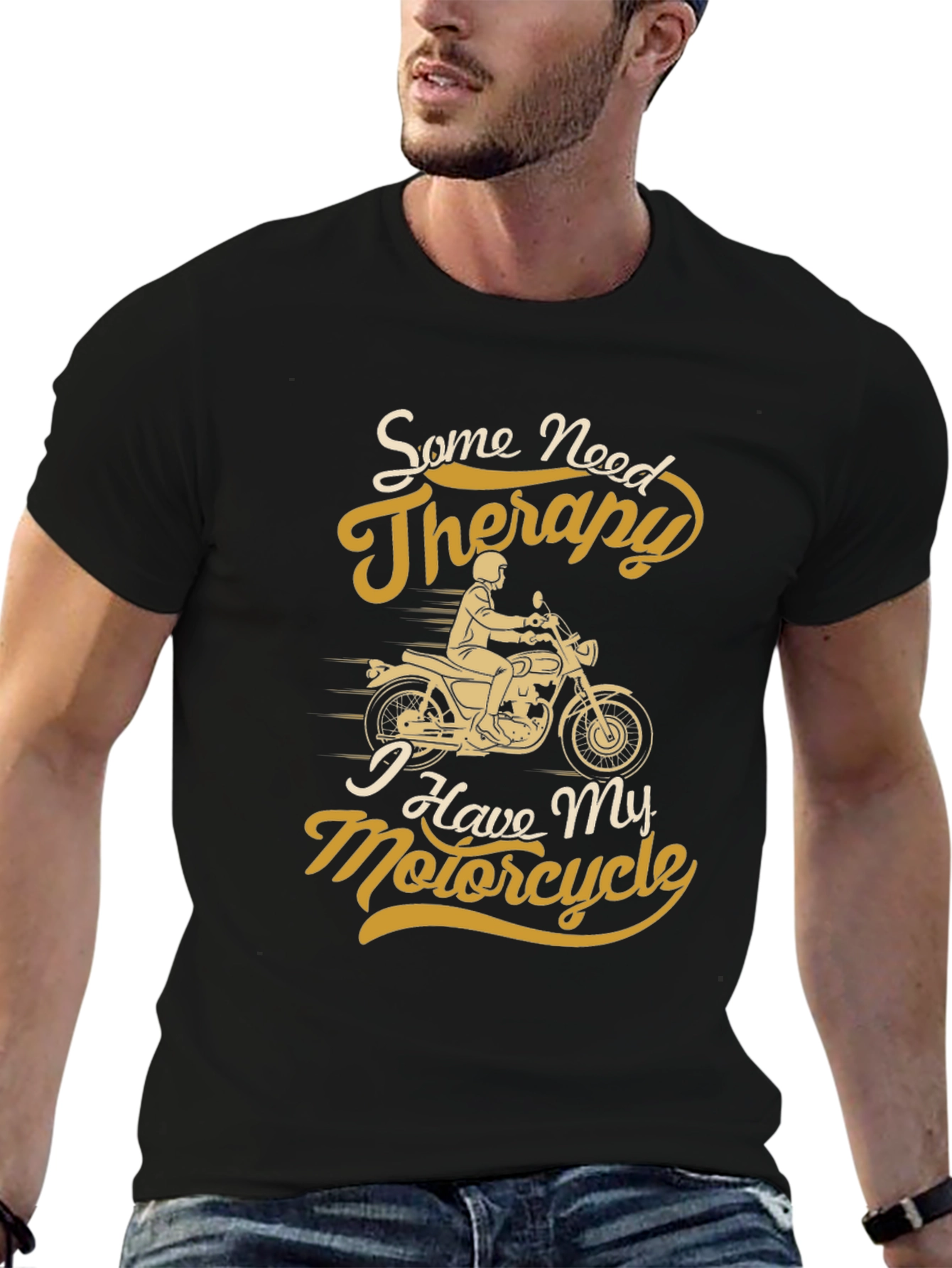 Motorcycle Therapy Graphic T-Shirt