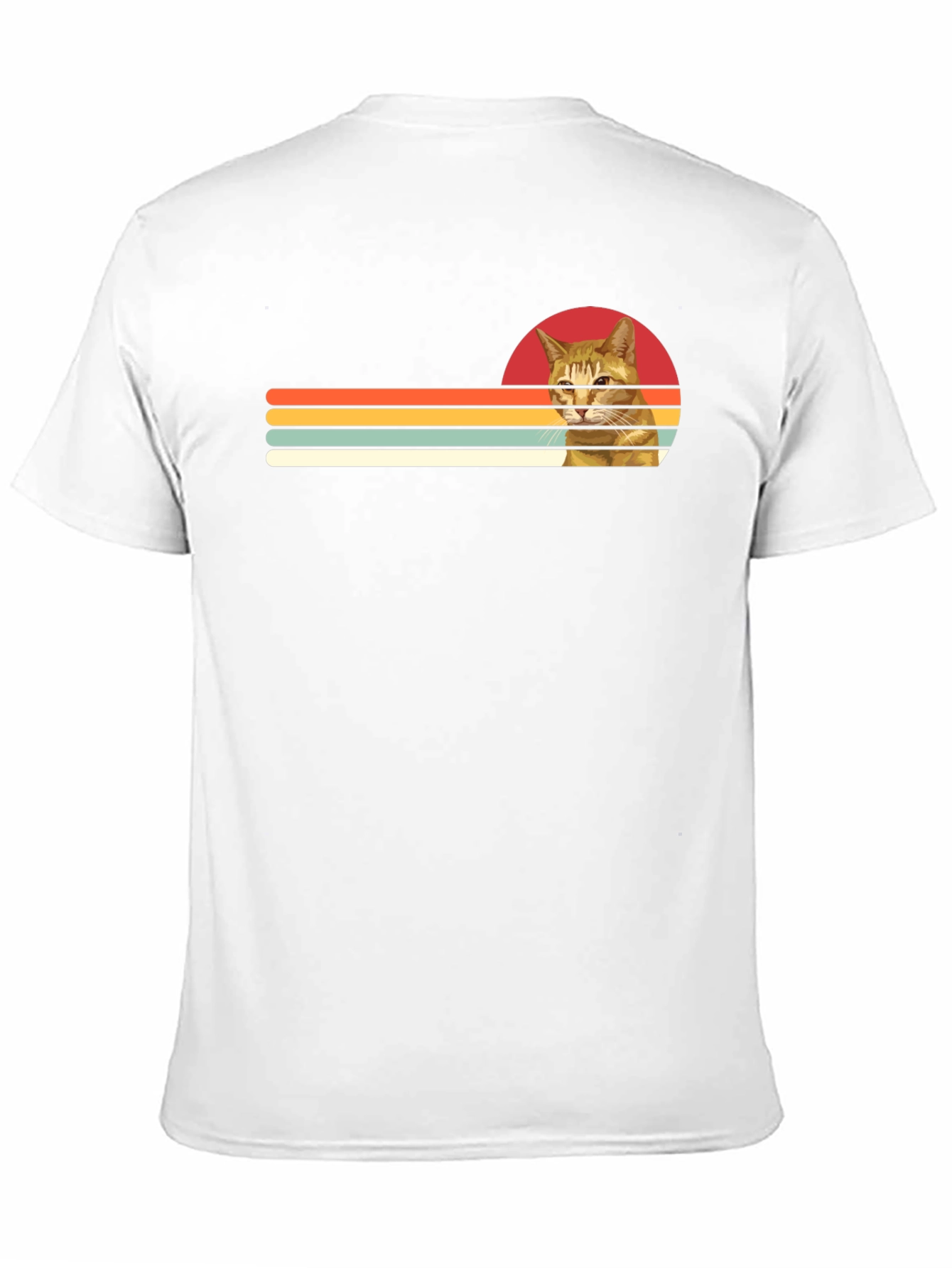 Retro Cat Graphic Tee - Unisex Black T-Shirt