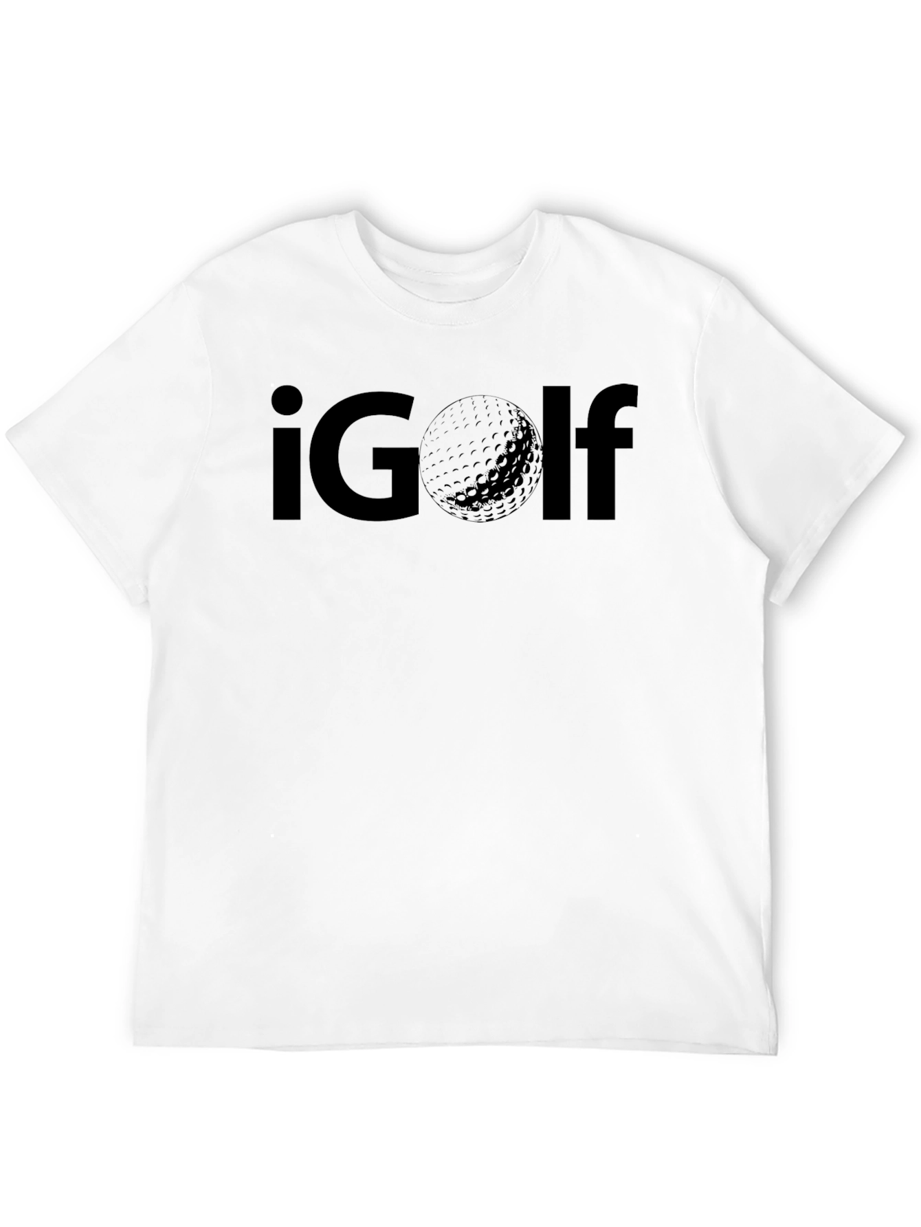 iGolf Graphic Tee - Black Cotton Golf Lover T-Shirt