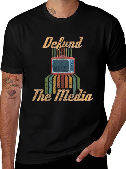Defund The Media Graphic Tee