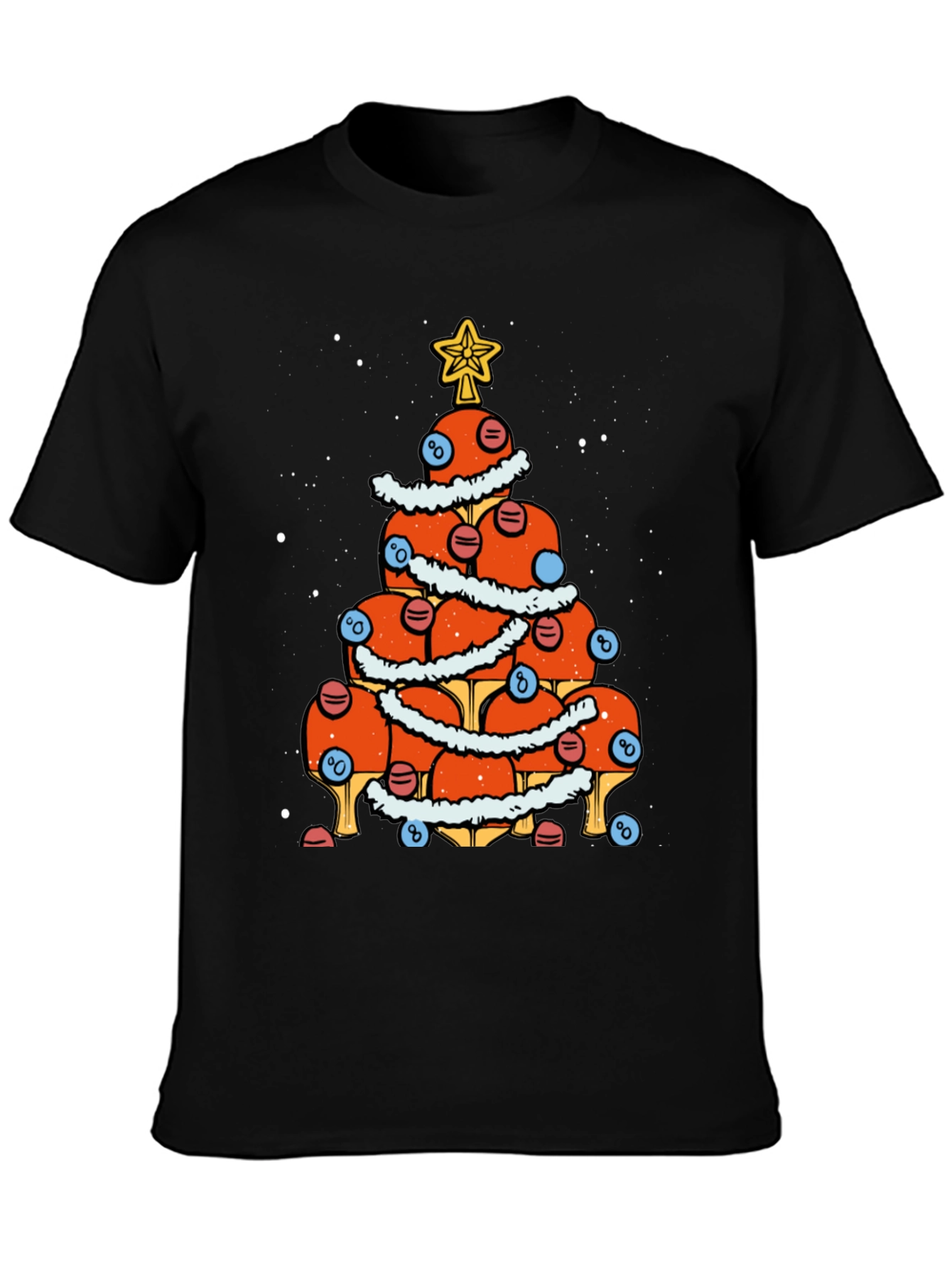 Festive Ping Pong Tree T-Shirt - Holiday Cheer
