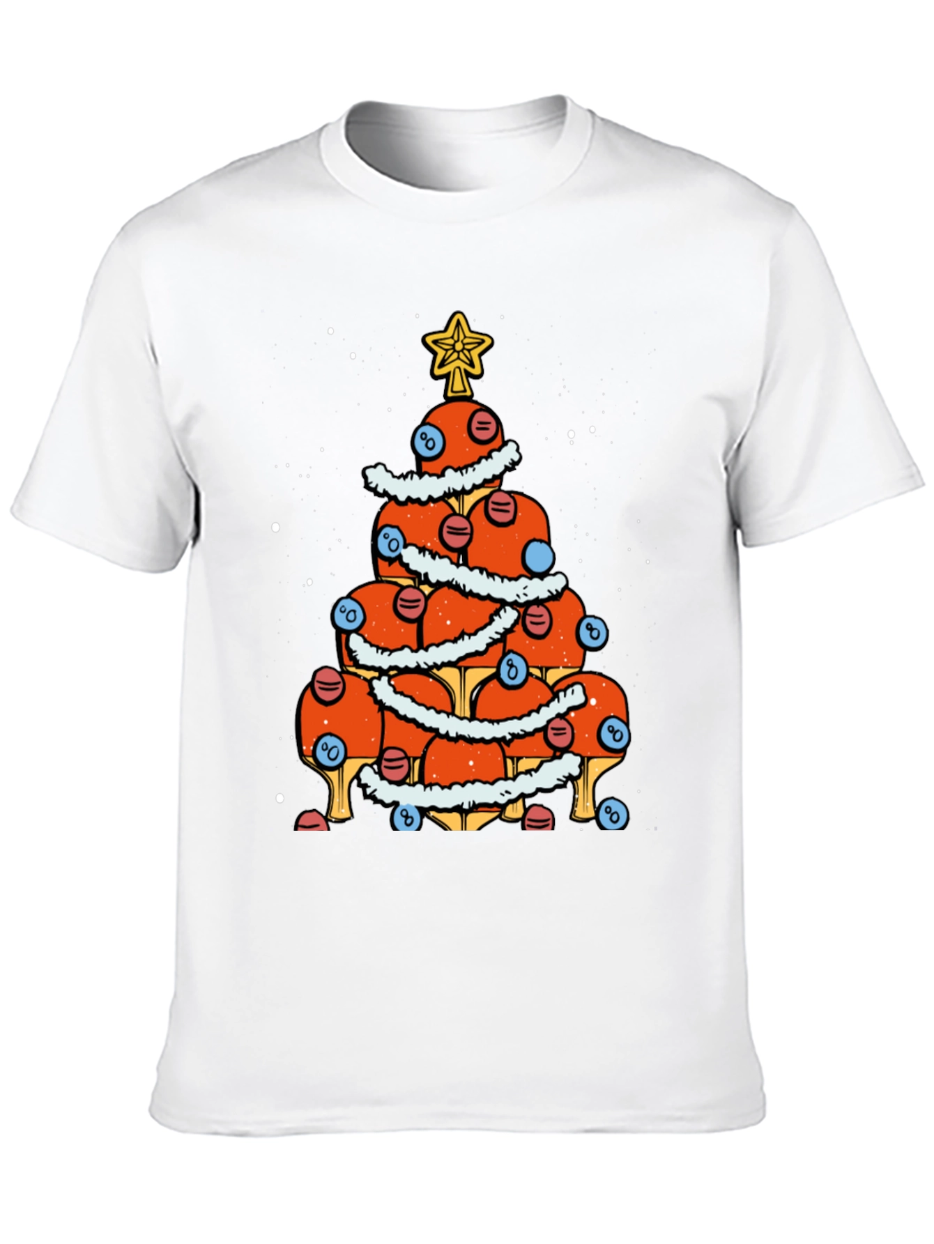 Festive Ping Pong Tree T-Shirt - Holiday Cheer