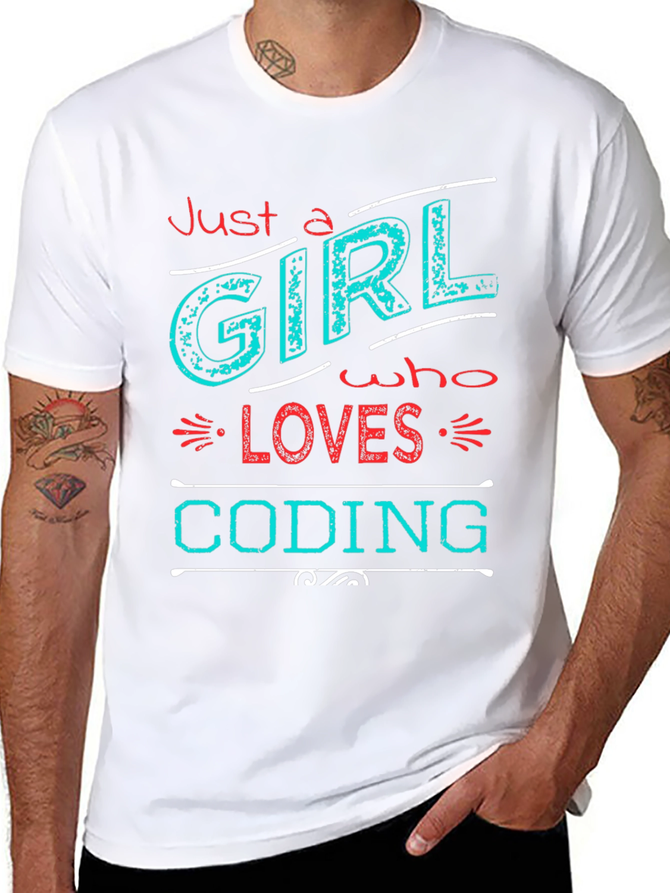 Just a Girl Who Loves Coding T-Shirt