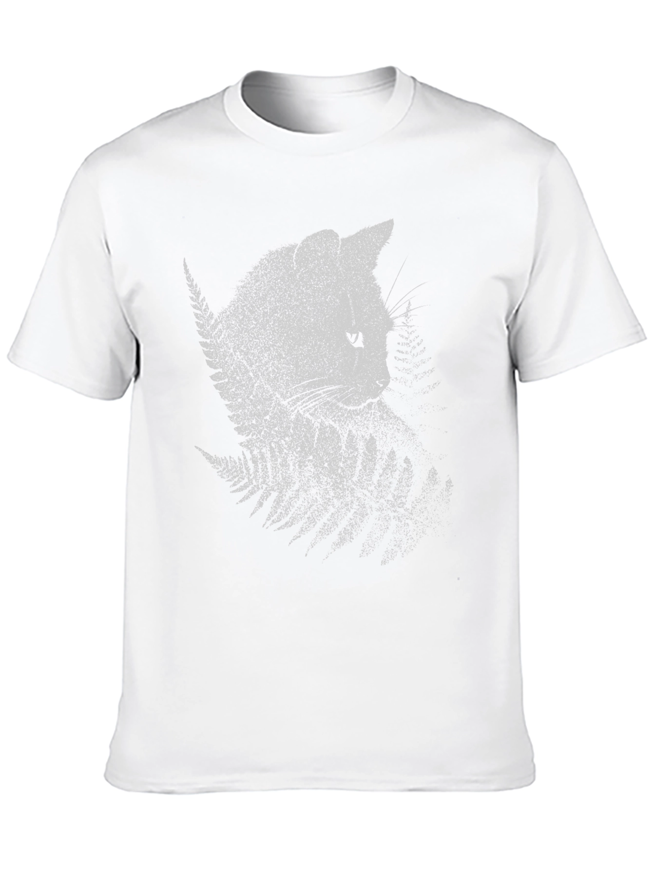 Nature Cat Graphic Tee - Black Crewneck