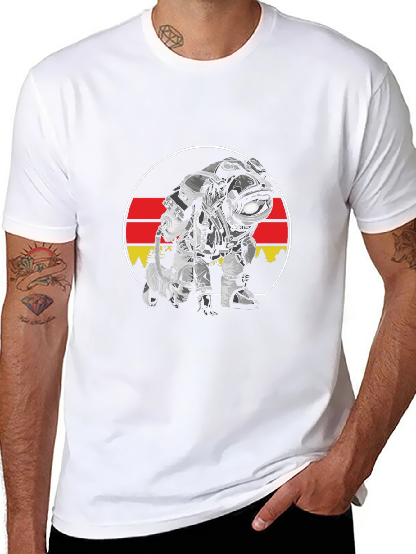 Astronaut Germany Flag T-Shirt - Space Adventure