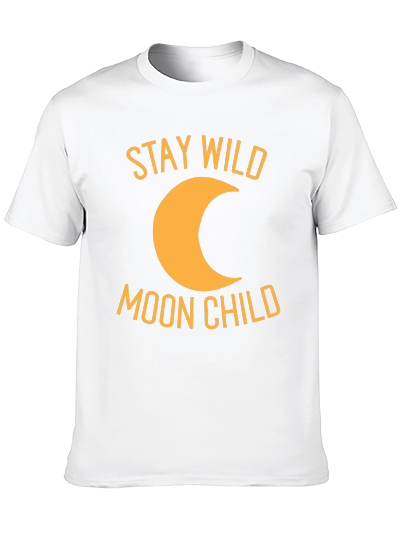 Stay Wild Moon Child Black Graphic T-Shirt