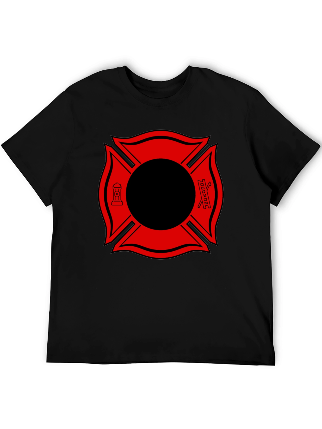 Firefighter Maltese Cross Graphic Tee
