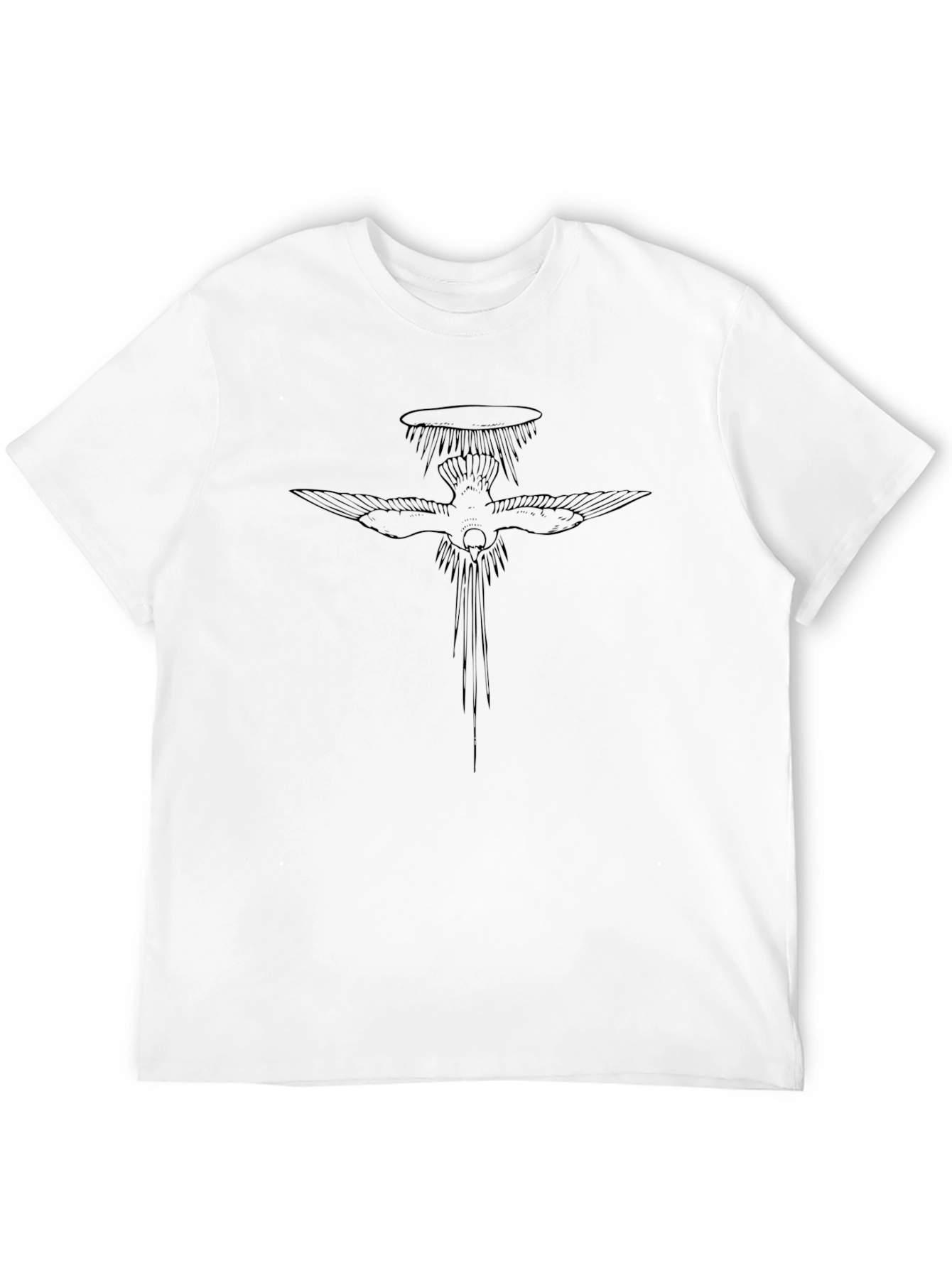 Dove Graphic Black T-Shirt - Sleek and Stylish