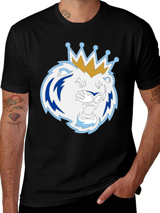 King Lion Graphic T-Shirt - Black Tee