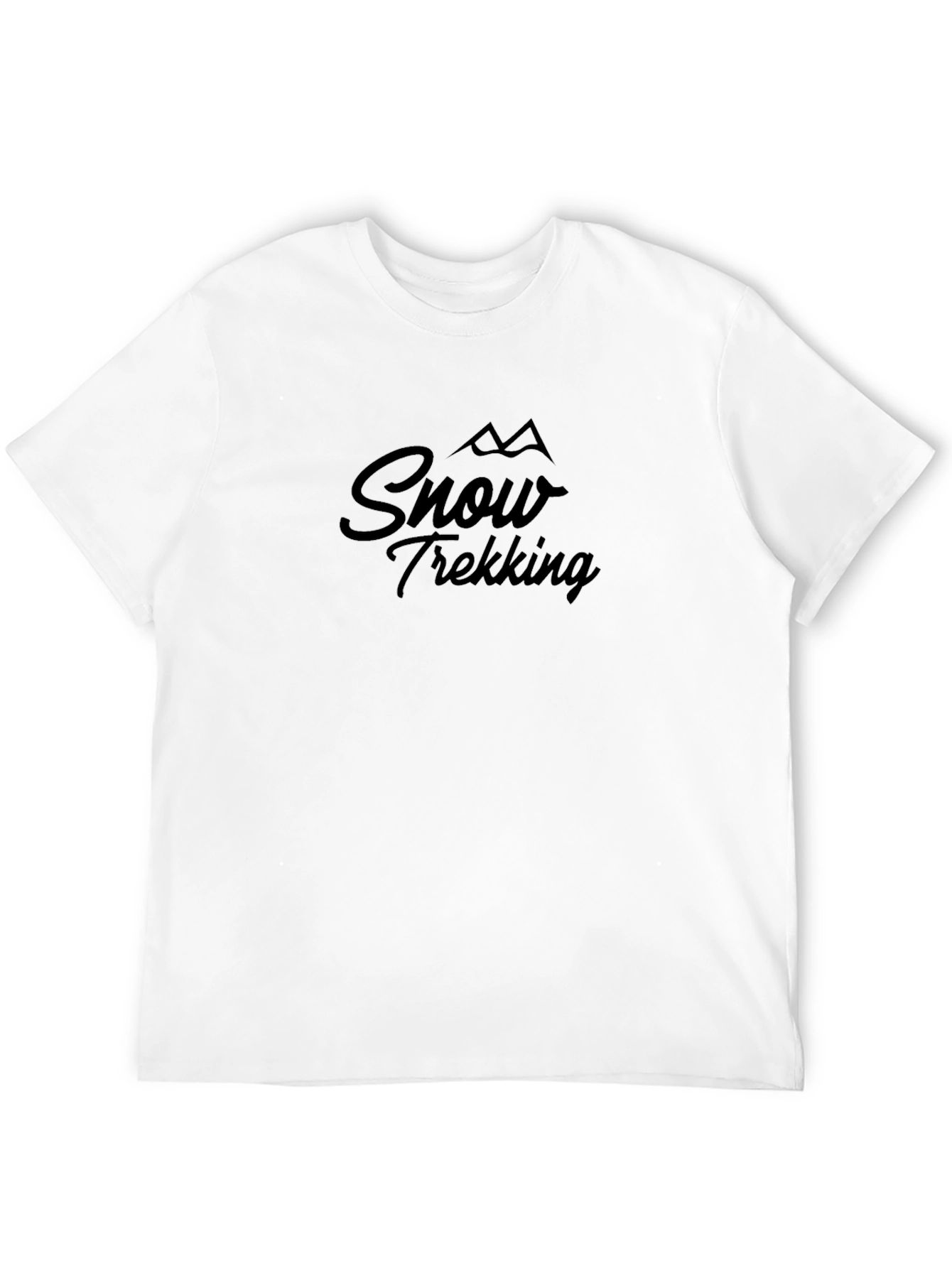 Snow Trekking Black T-Shirt - Adventure Ready