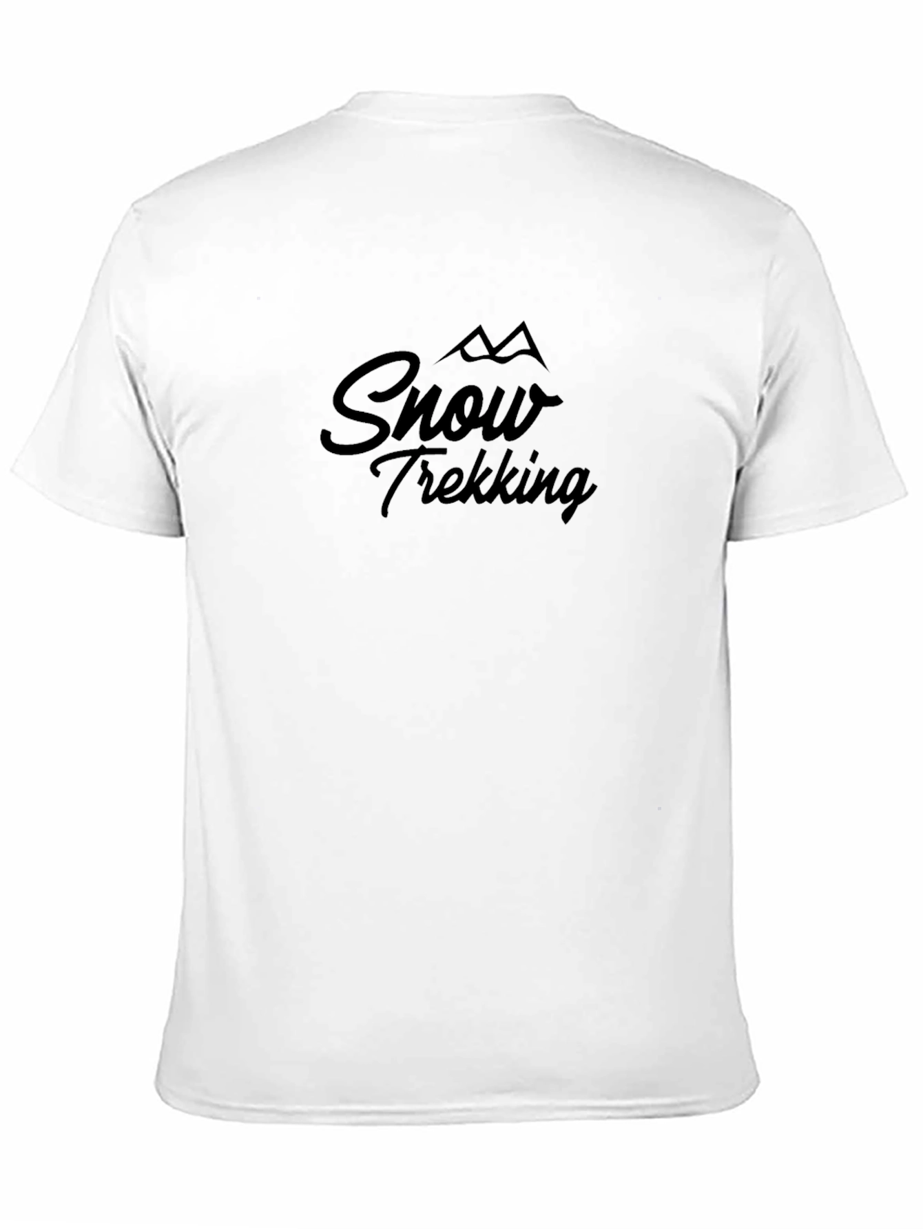 Snow Trekking Black T-Shirt - Adventure Ready
