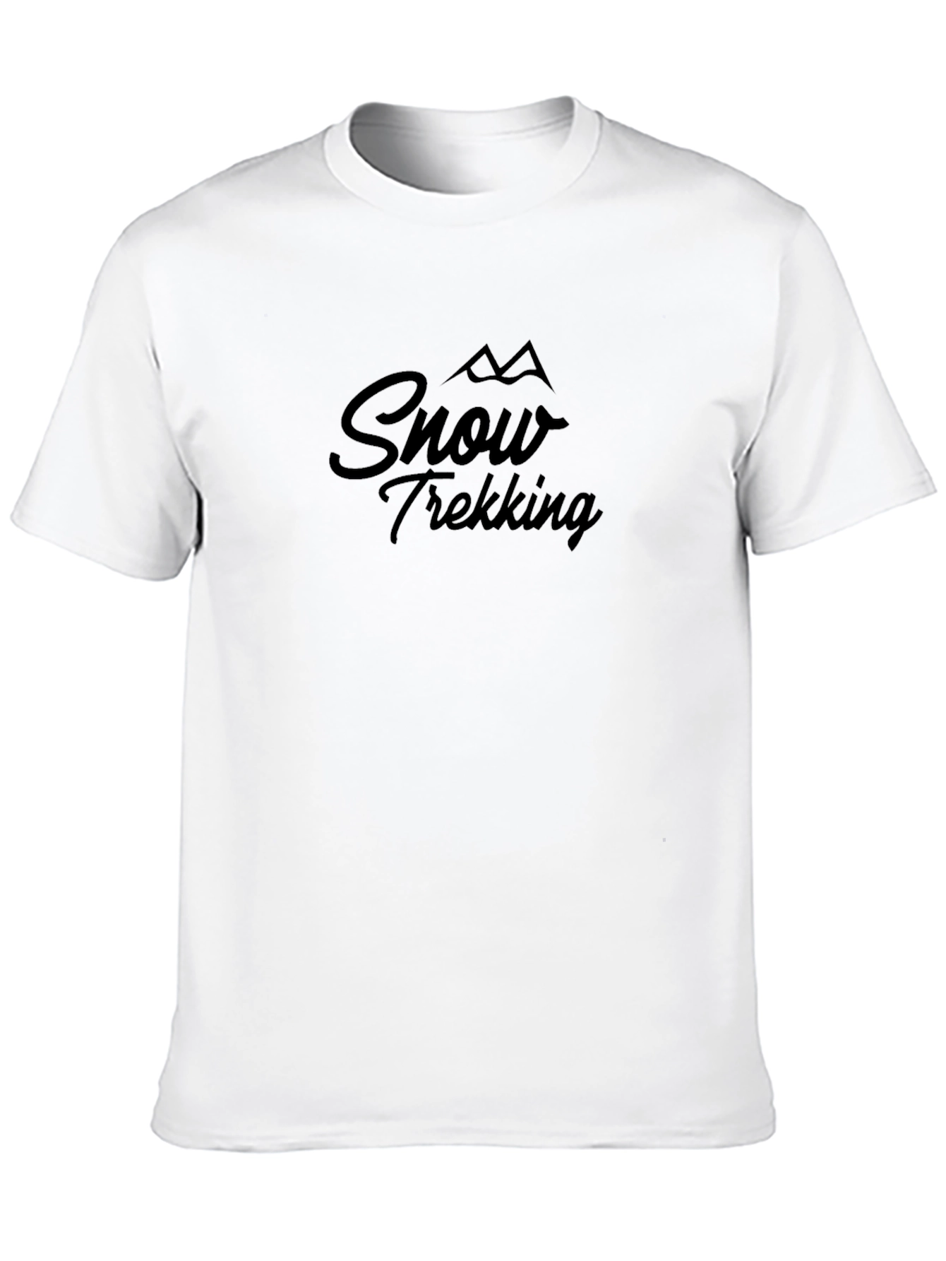 Snow Trekking Black T-Shirt - Adventure Ready