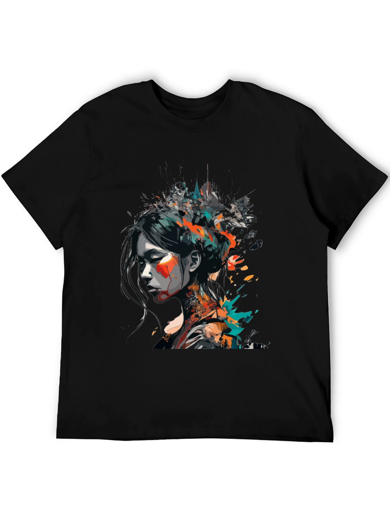 Abstract Art Womans Graphic Tee - Modern Style