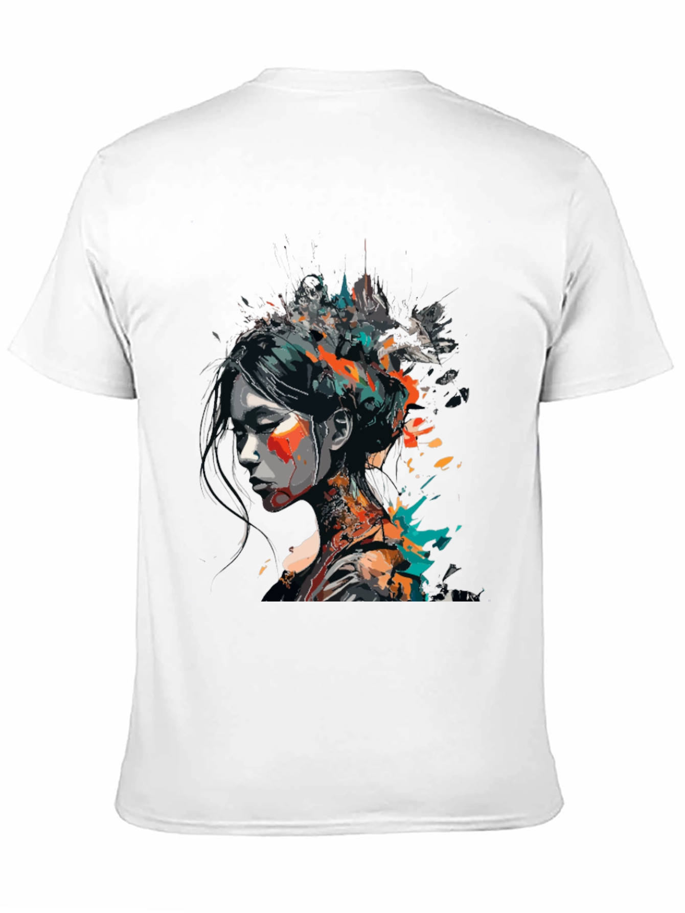 Abstract Art Womans Graphic Tee - Modern Style