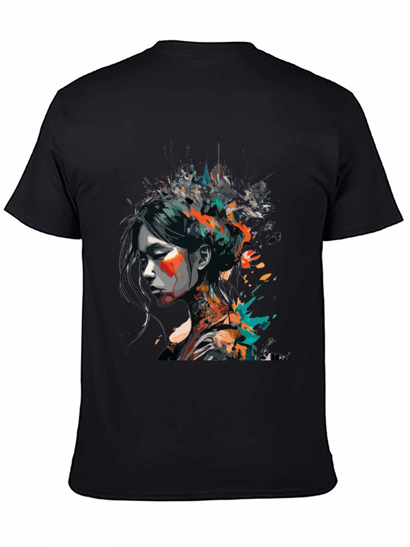 Abstract Art Womans Graphic Tee - Modern Style