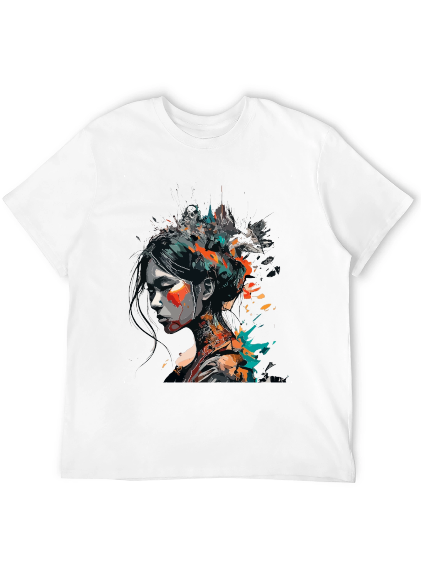 Abstract Art Womans Graphic Tee - Modern Style