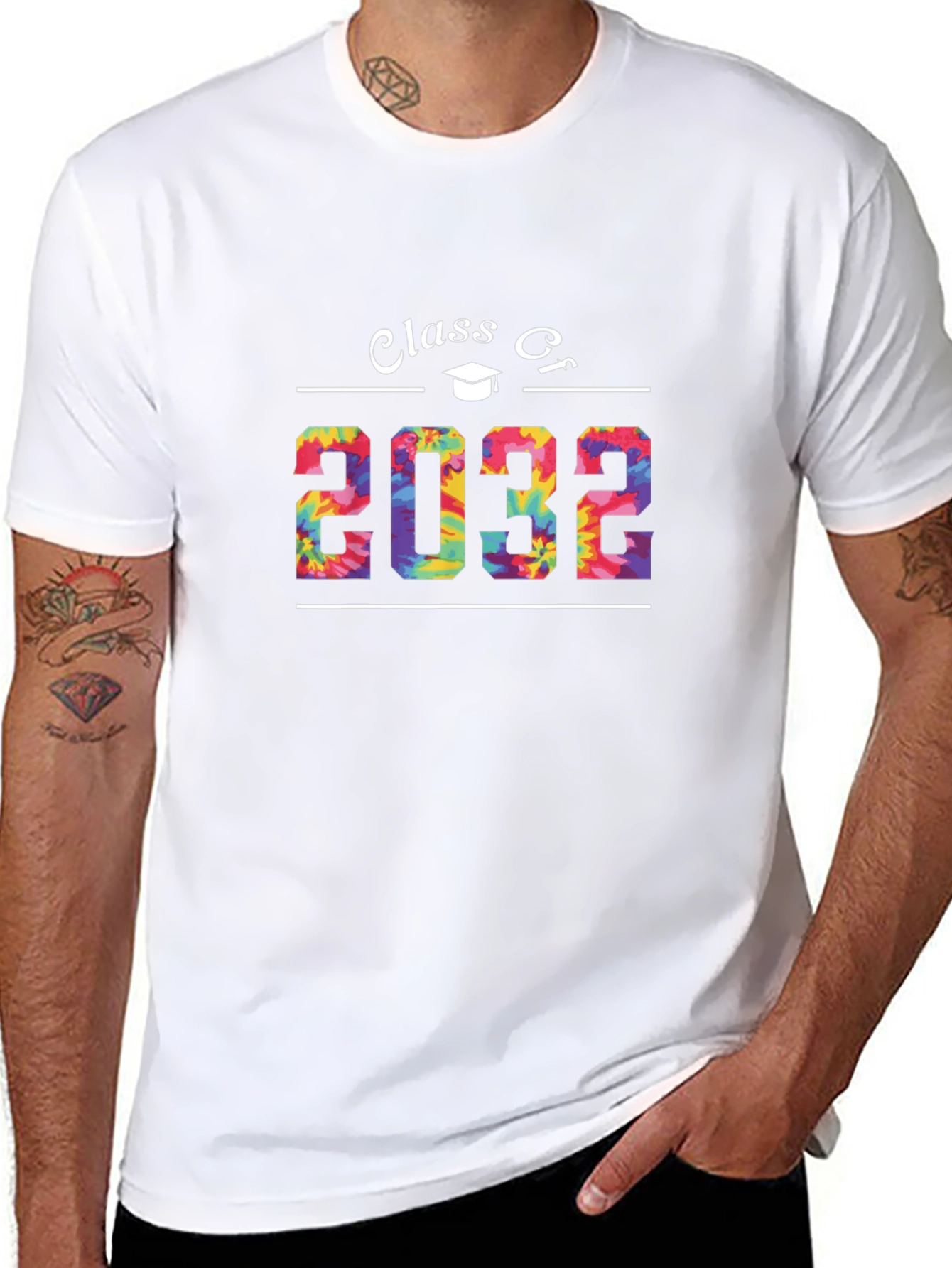 Class of 2032 Tie Dye Graduation T-Shirt