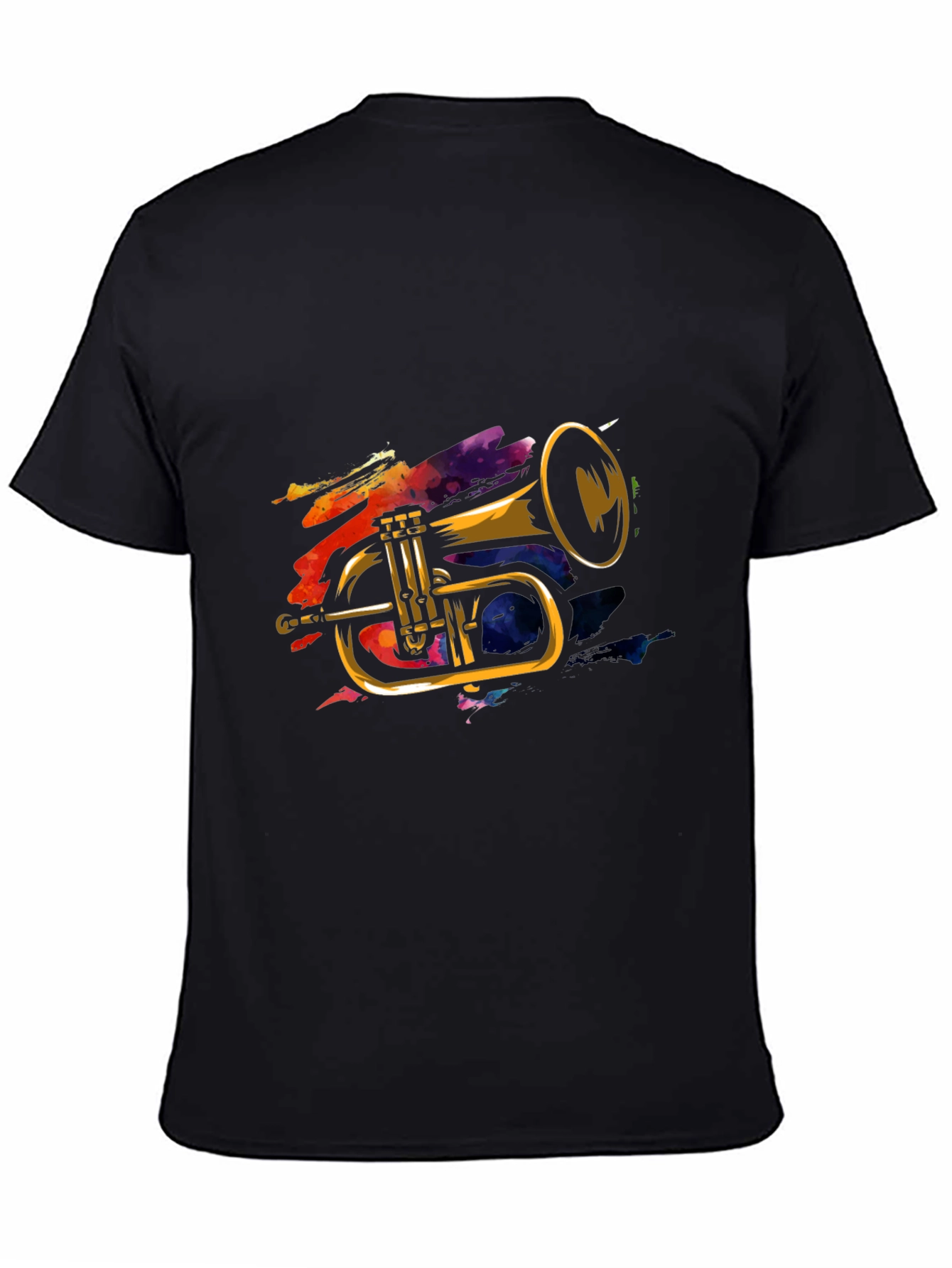 Trumpet Graphic Tee - Cool Musical Instrument Design