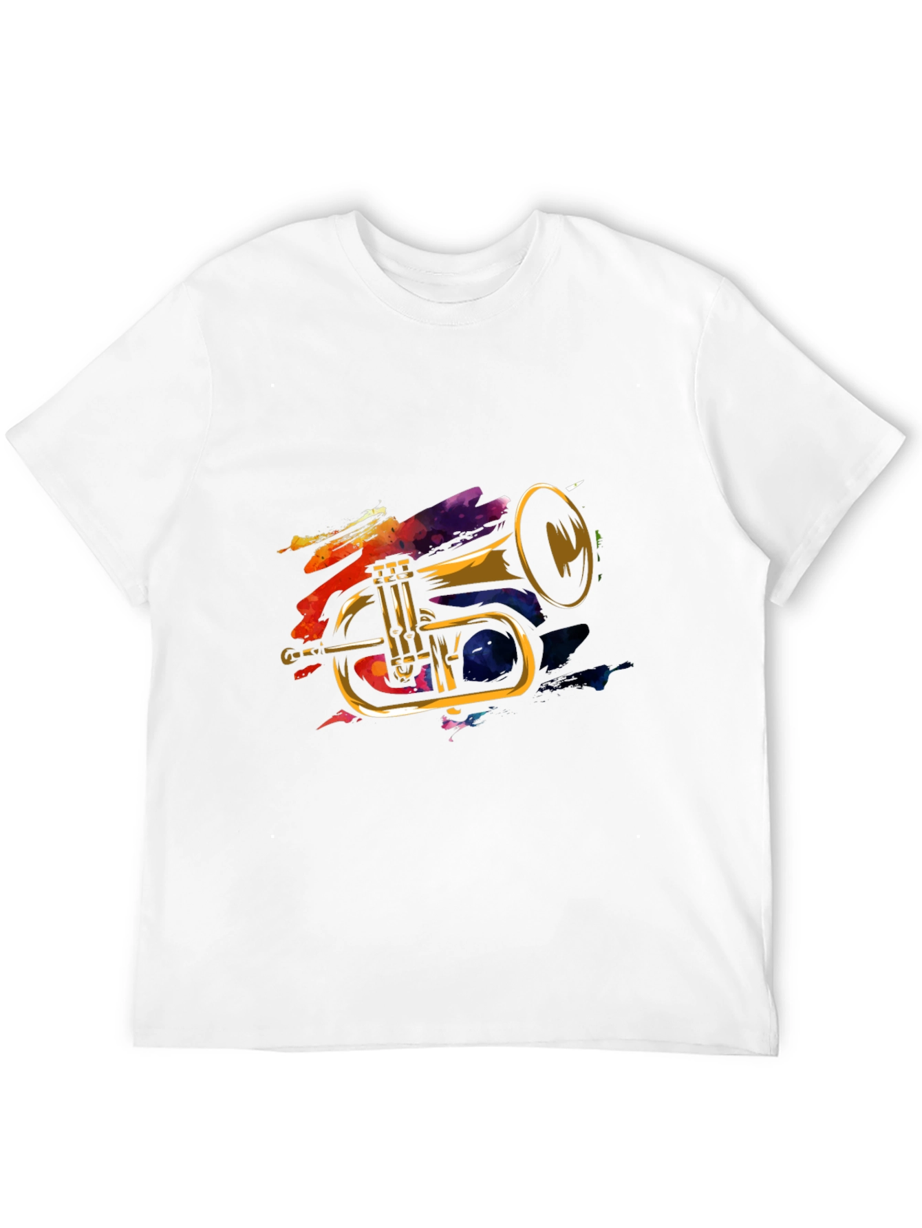 Trumpet Graphic Tee - Cool Musical Instrument Design