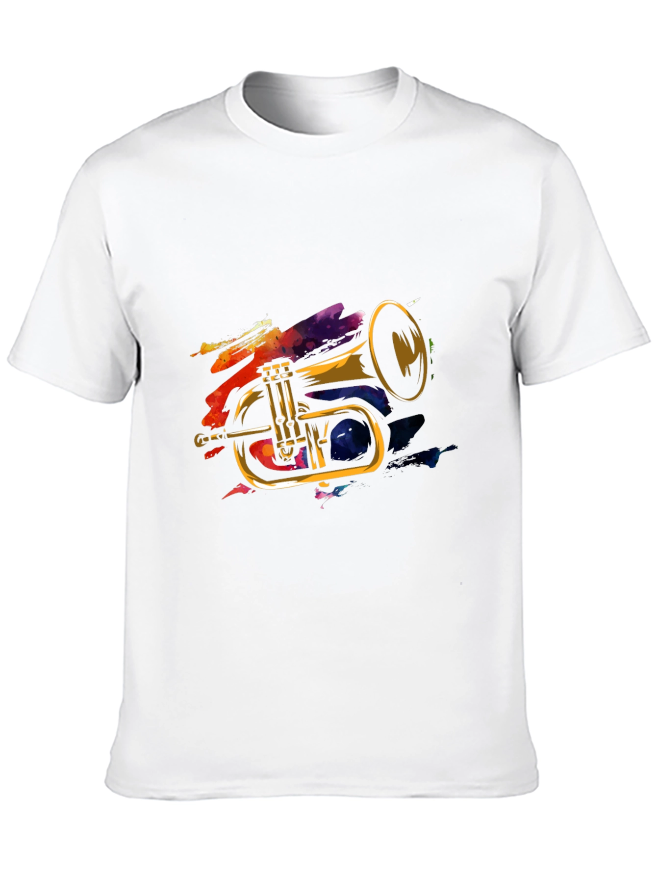 Trumpet Graphic Tee - Cool Musical Instrument Design
