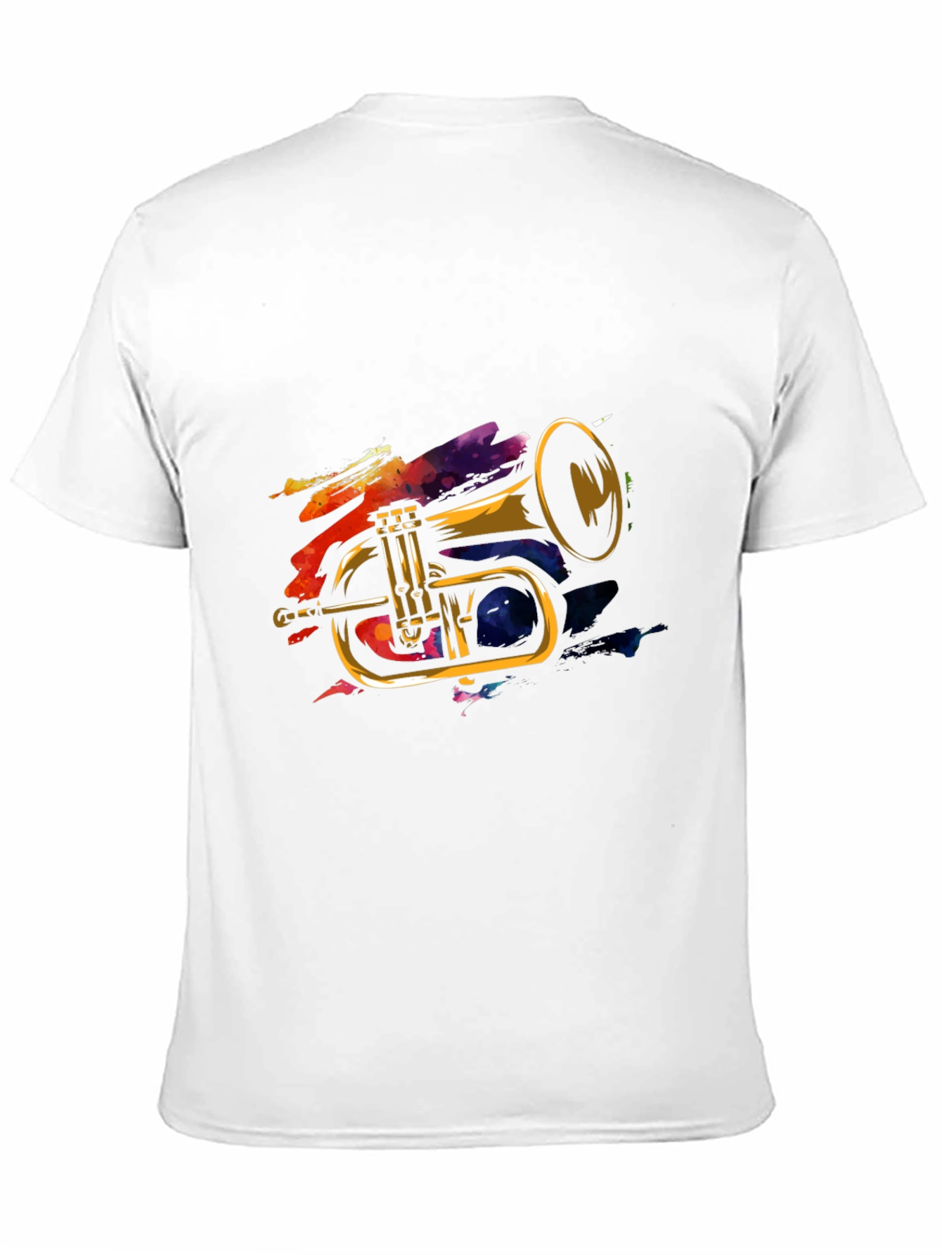 Trumpet Graphic Tee - Cool Musical Instrument Design