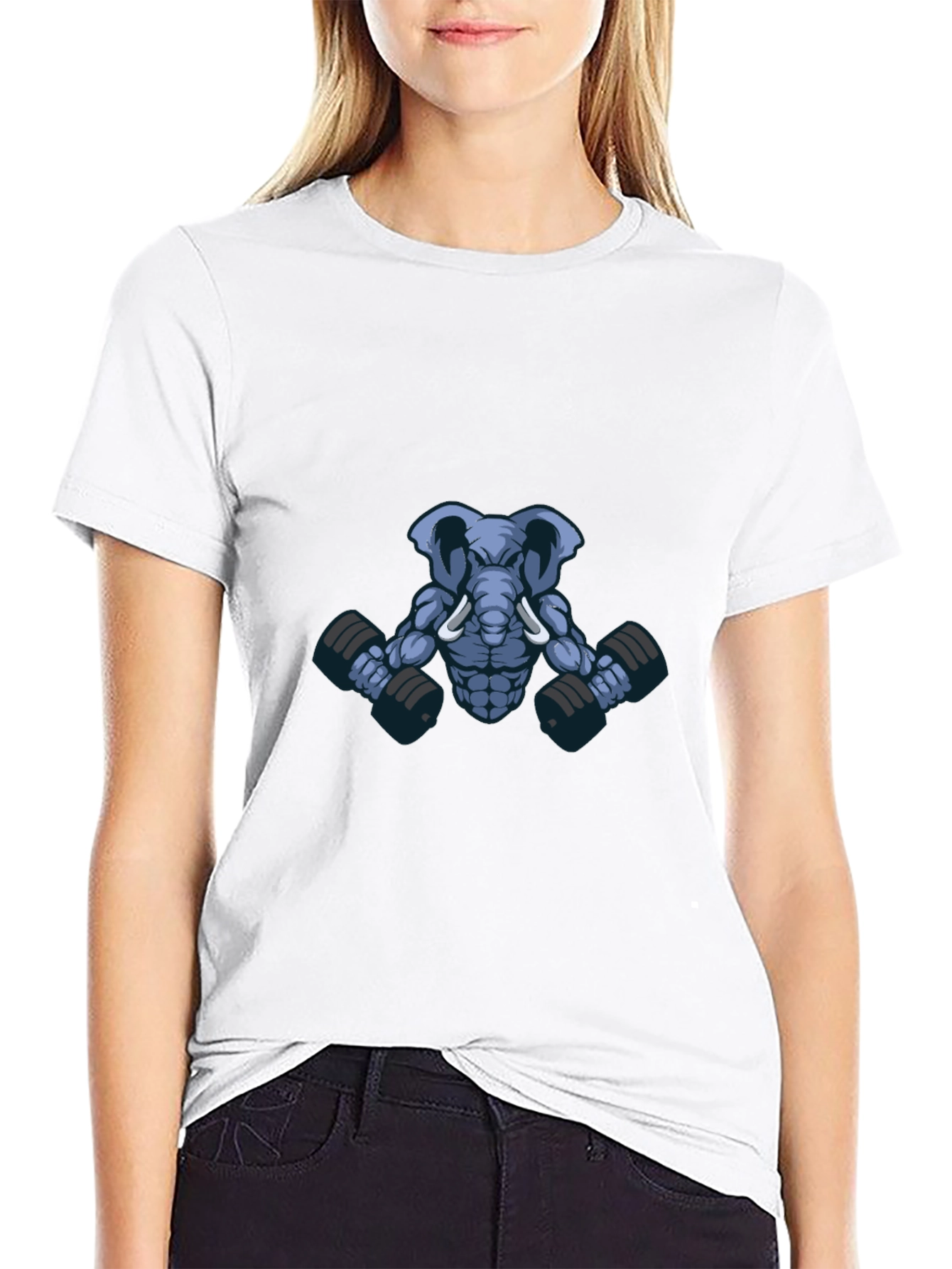Elephant Gym T-Shirt - Funny Workout Tee